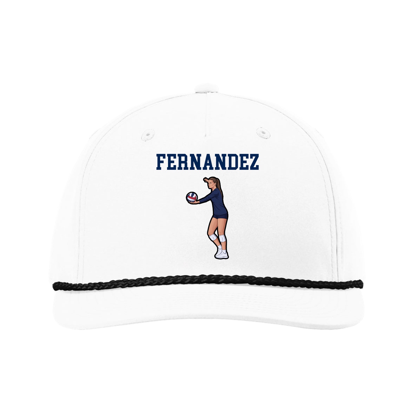 Five-Panel Classic Rope Cap — Shirsey in White