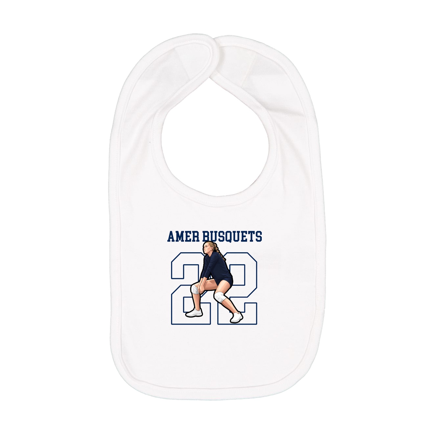 Infant Bib — Shirsey in White