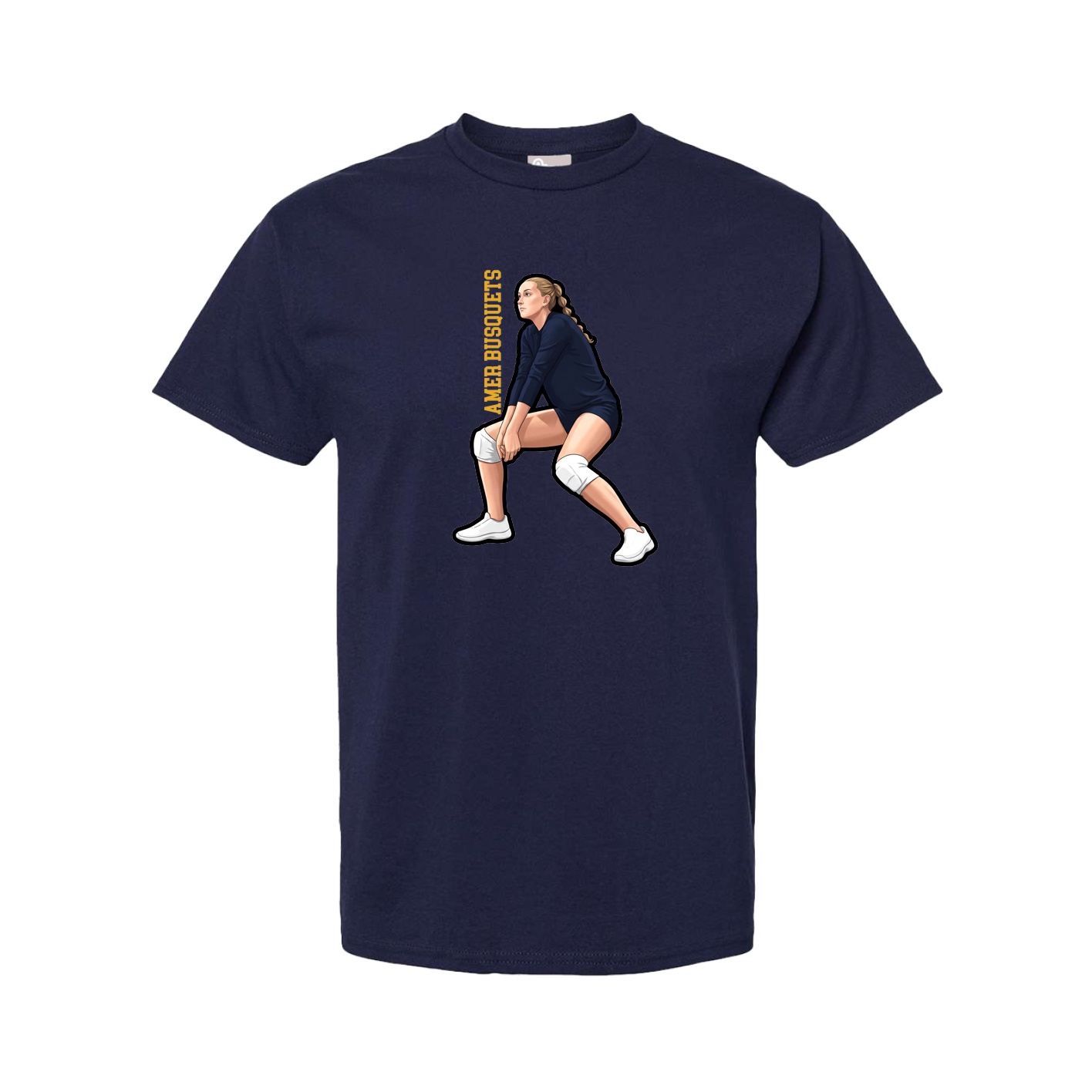 Tee — Name Vertical in Navy