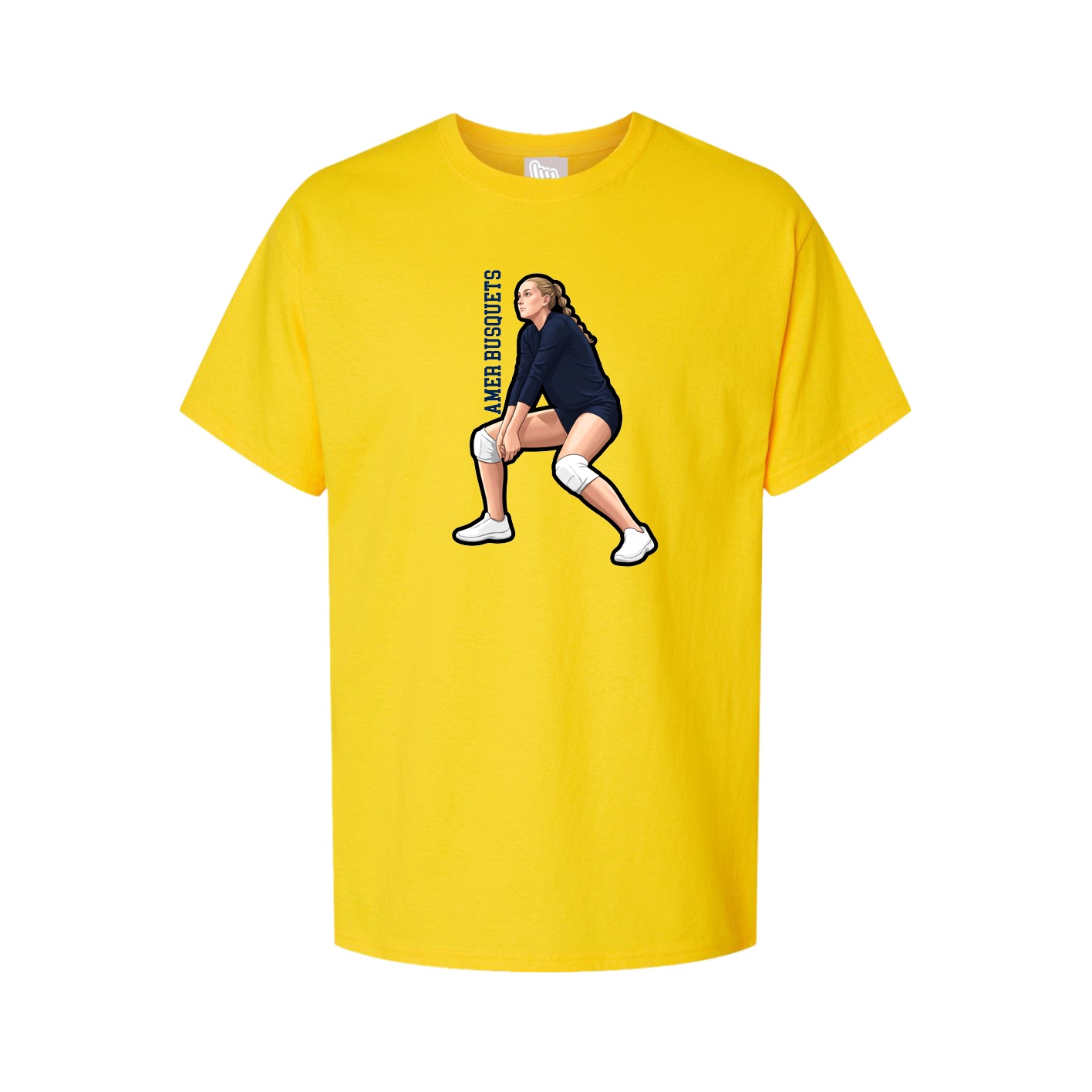 Youth Tee — Name Vertical in Gold