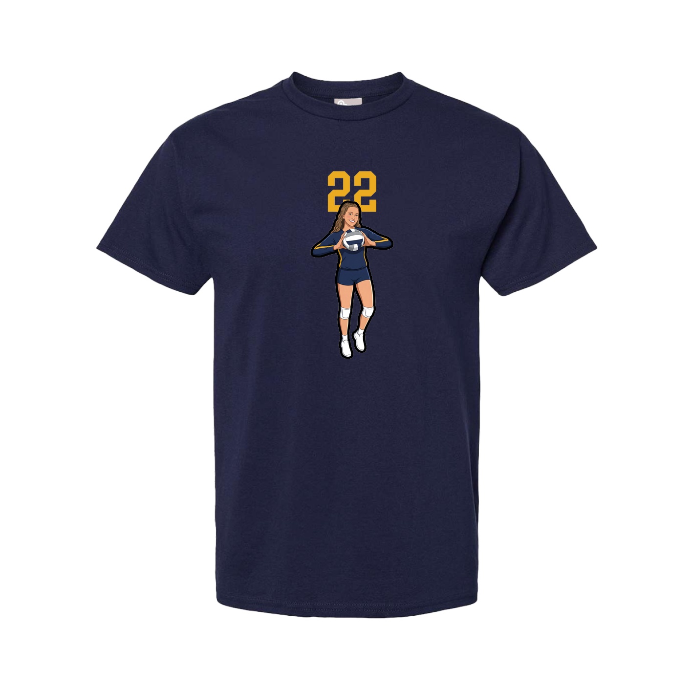 Tee — Number Top in Navy