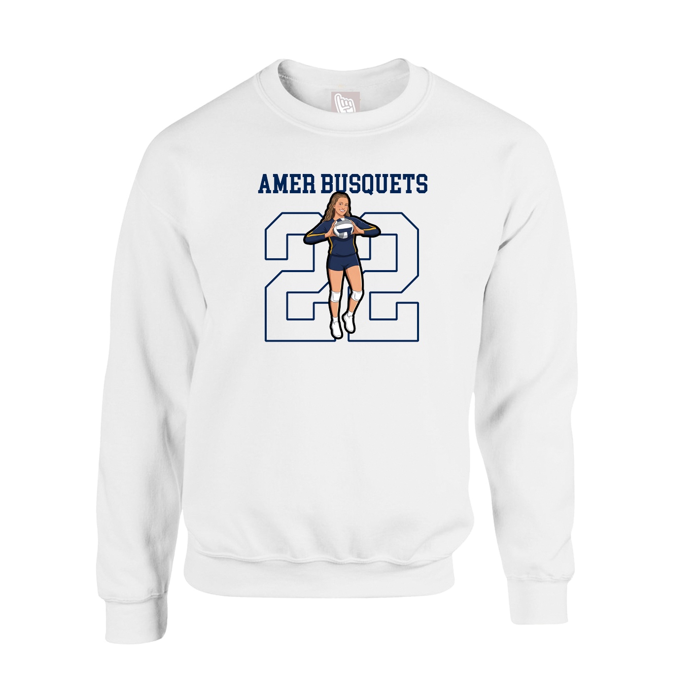 Fleece Crew — Shirsey in White