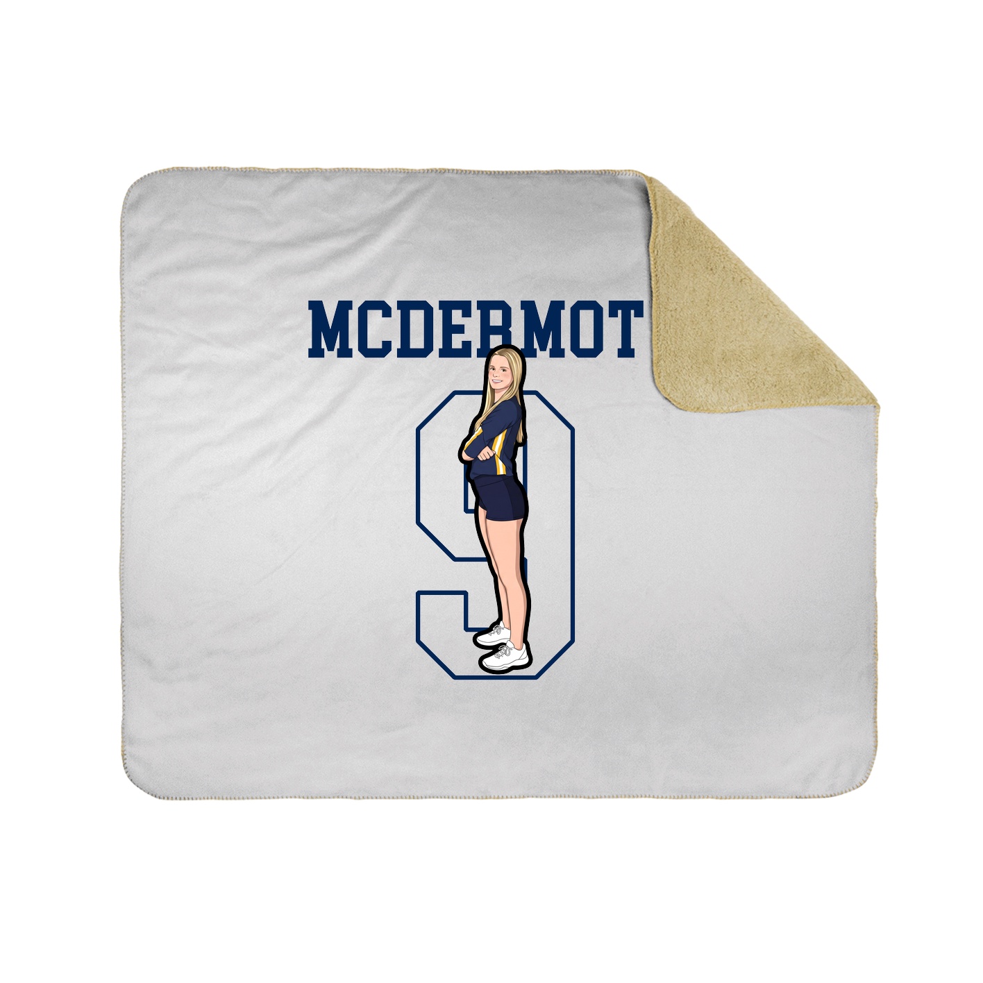 Throw Blanket — Shirsey in White