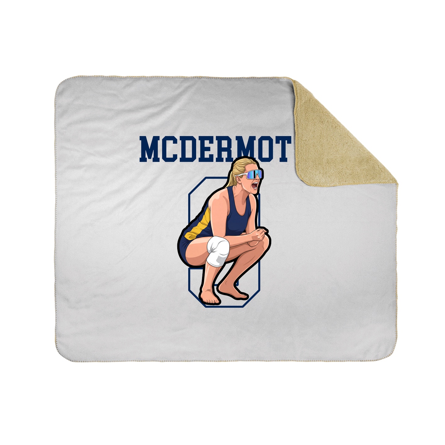 50x60 Sherpa Lined Throw Blanket