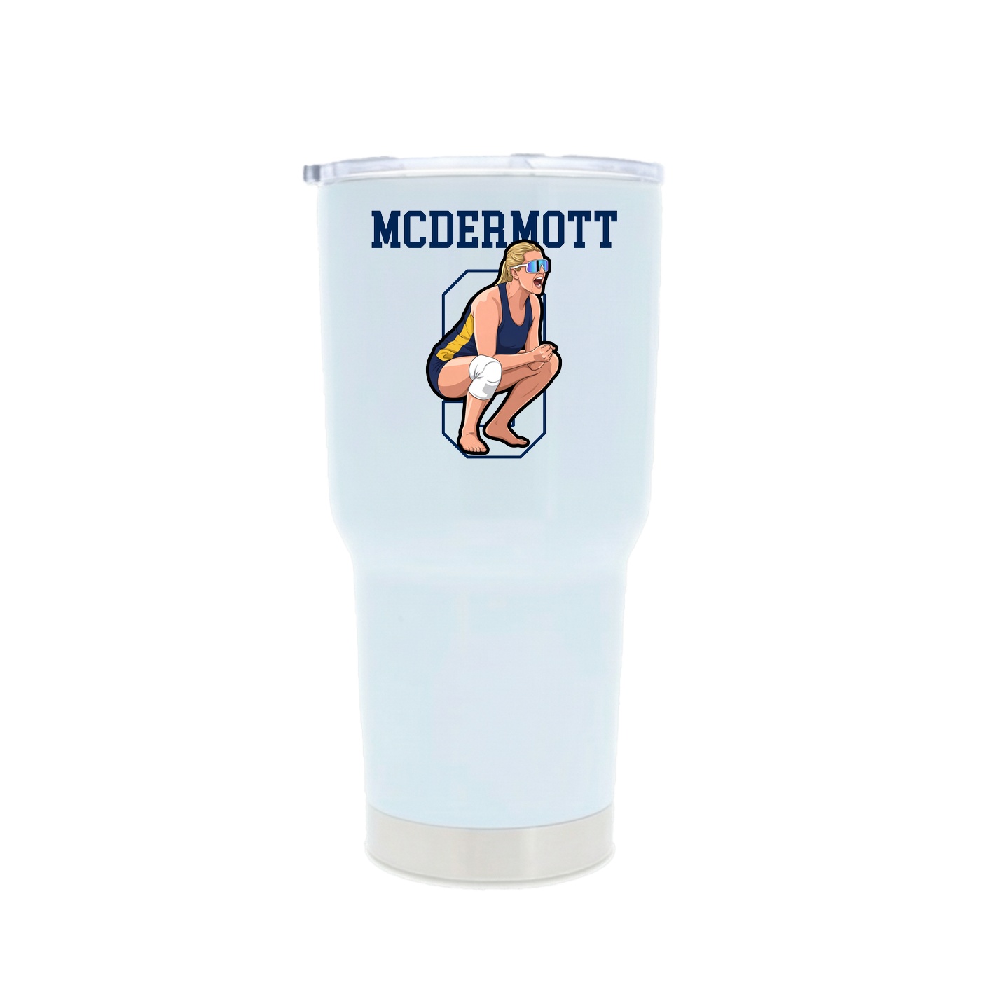 30oz Stainless Steel Tumbler — Shirsey in White