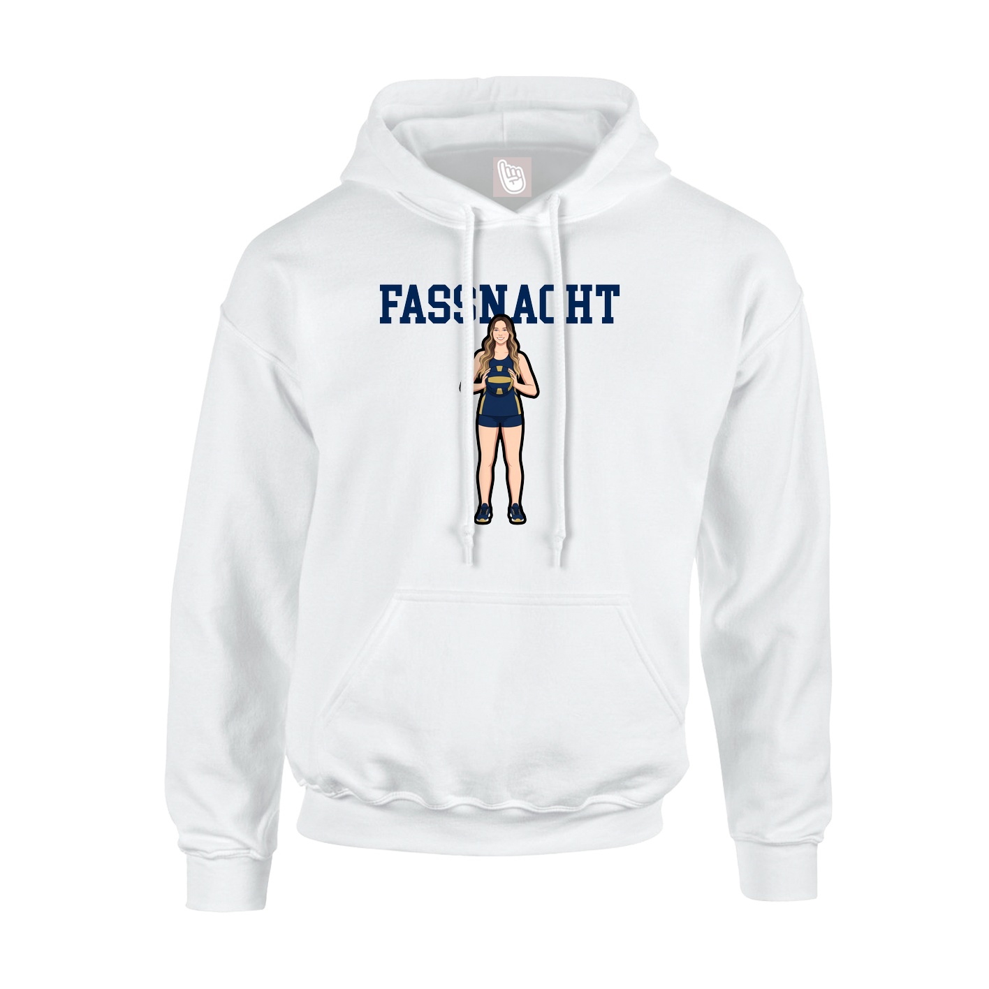Hoodie — Shirsey in White