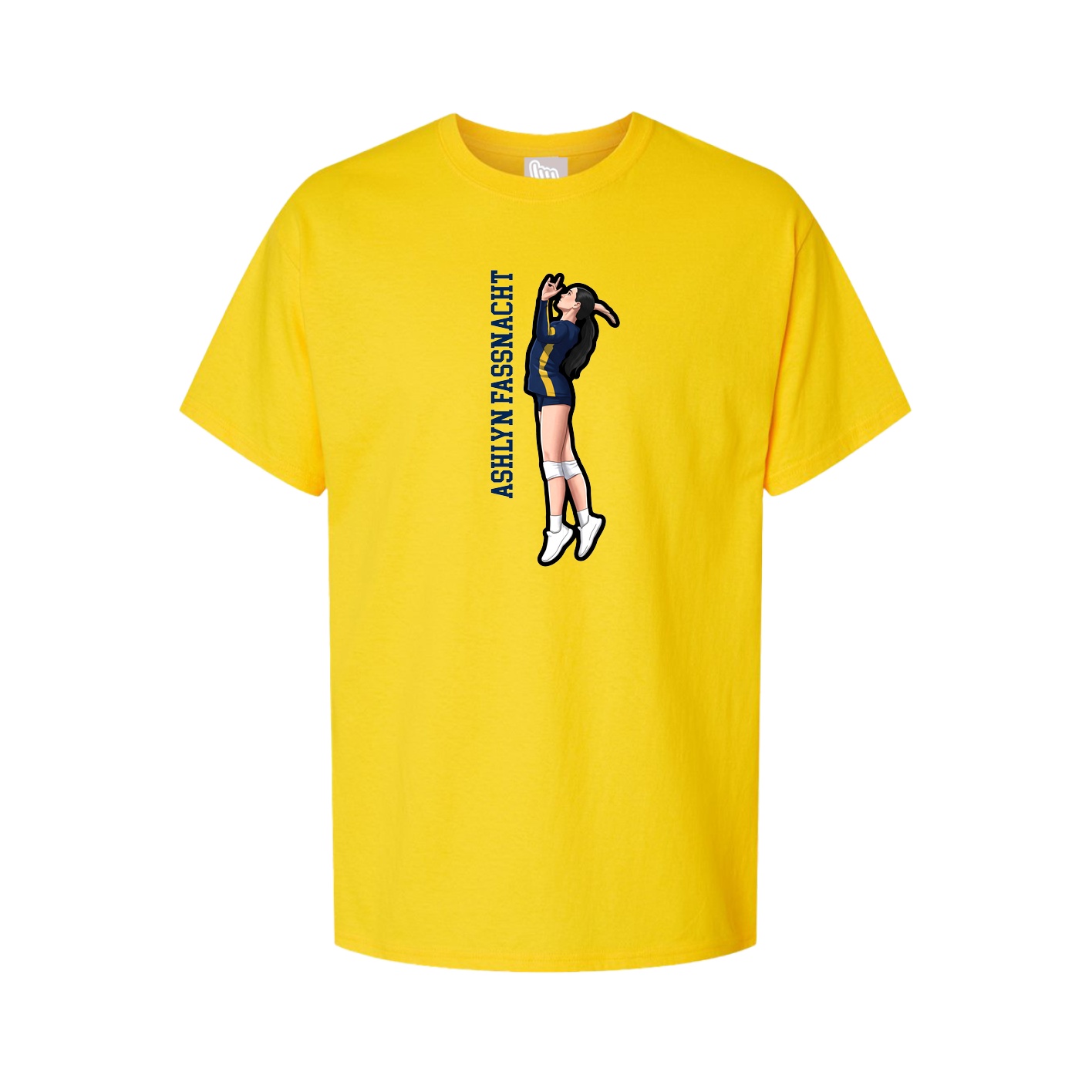 Tee — Name Vertical in Gold