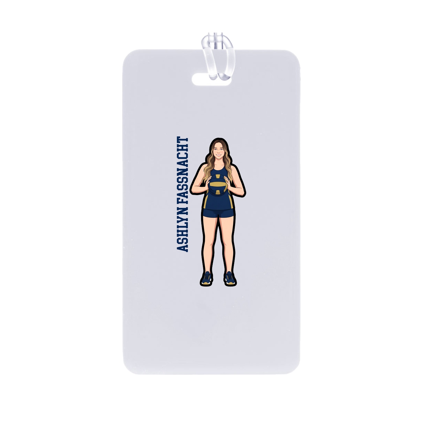 Bag Tag — Name Vertical in Classic