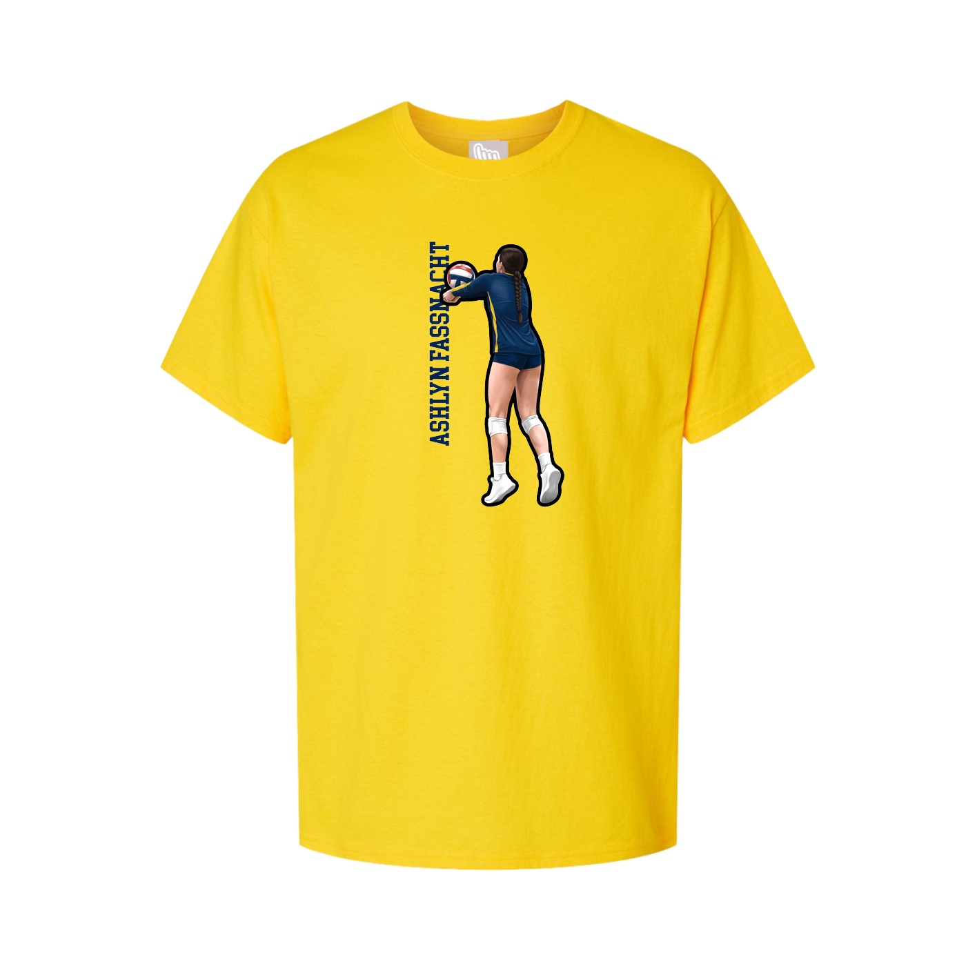 Tee — Name Vertical in Gold