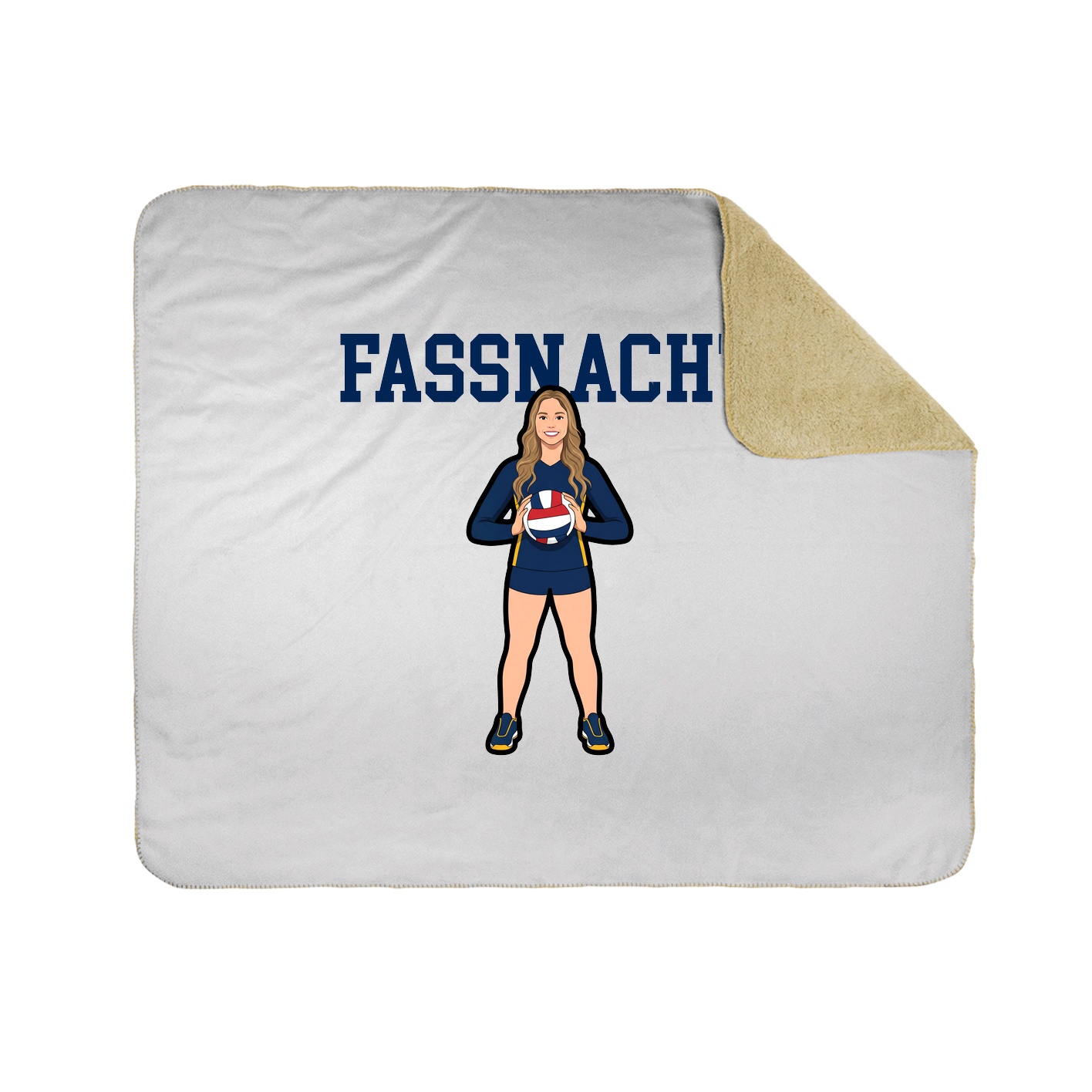 Throw Blanket — Shirsey in White