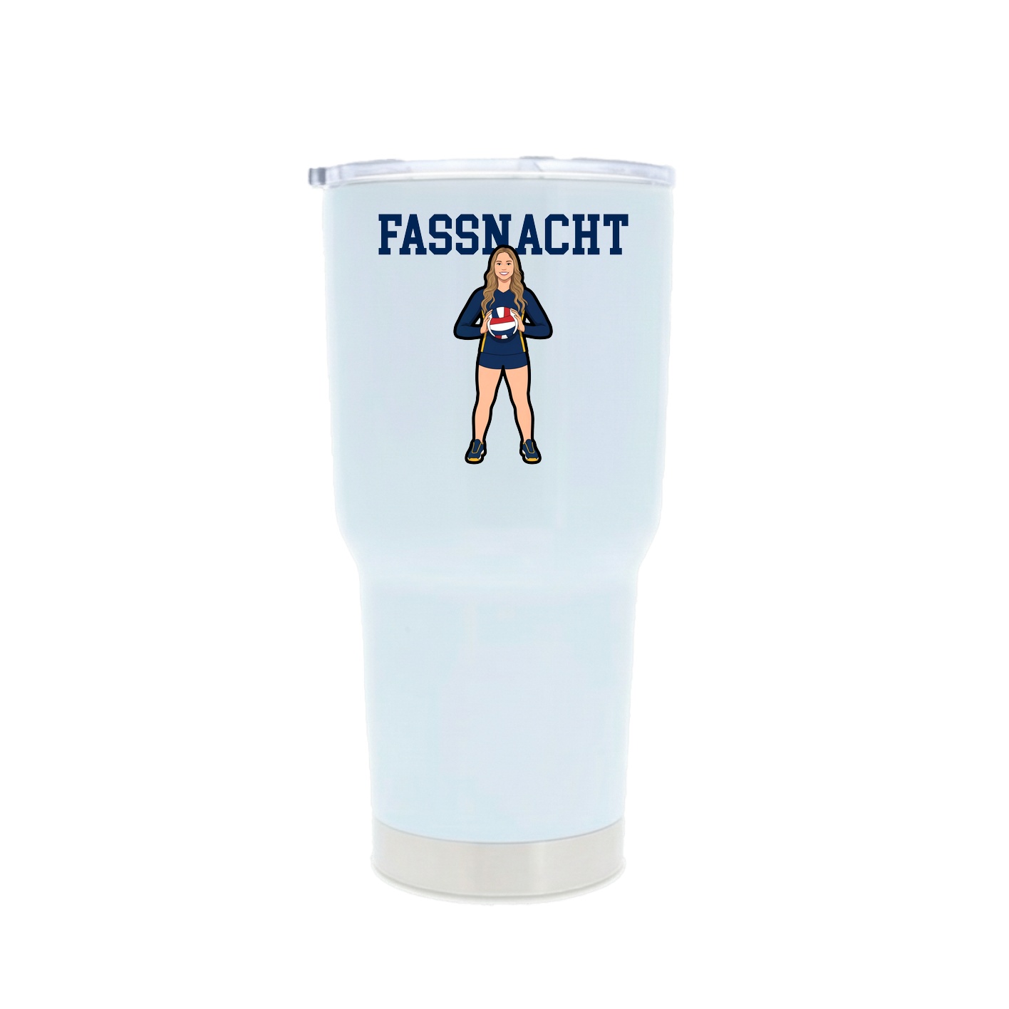30oz Stainless Steel Tumbler — Shirsey in White