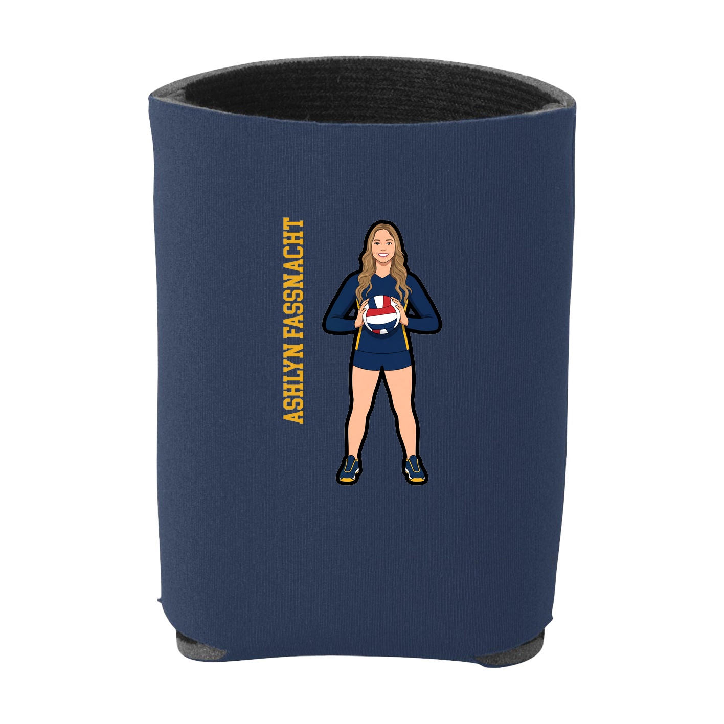 Can Holder — Name Vertical in Navy