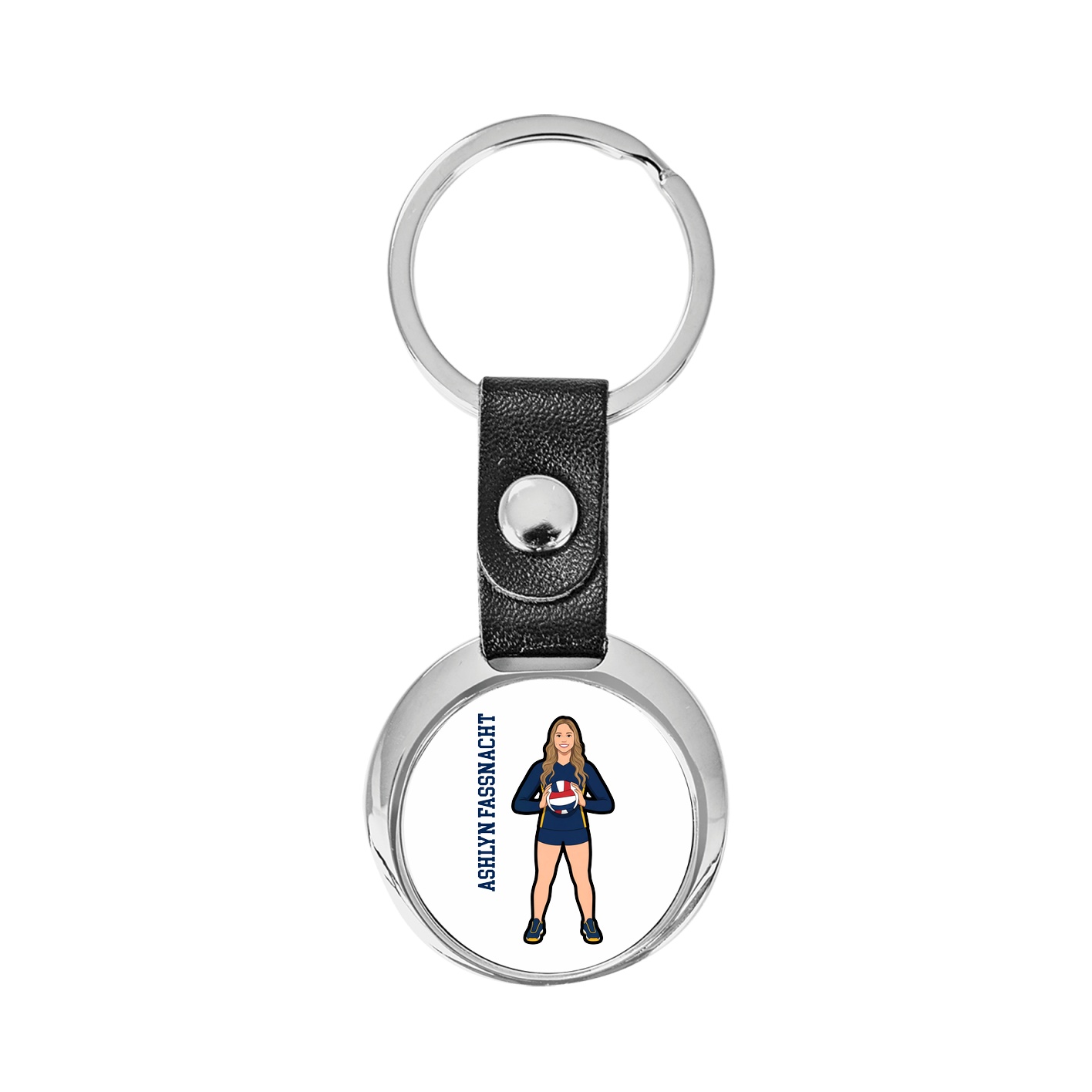 Key Chain — Name Vertical in Classic