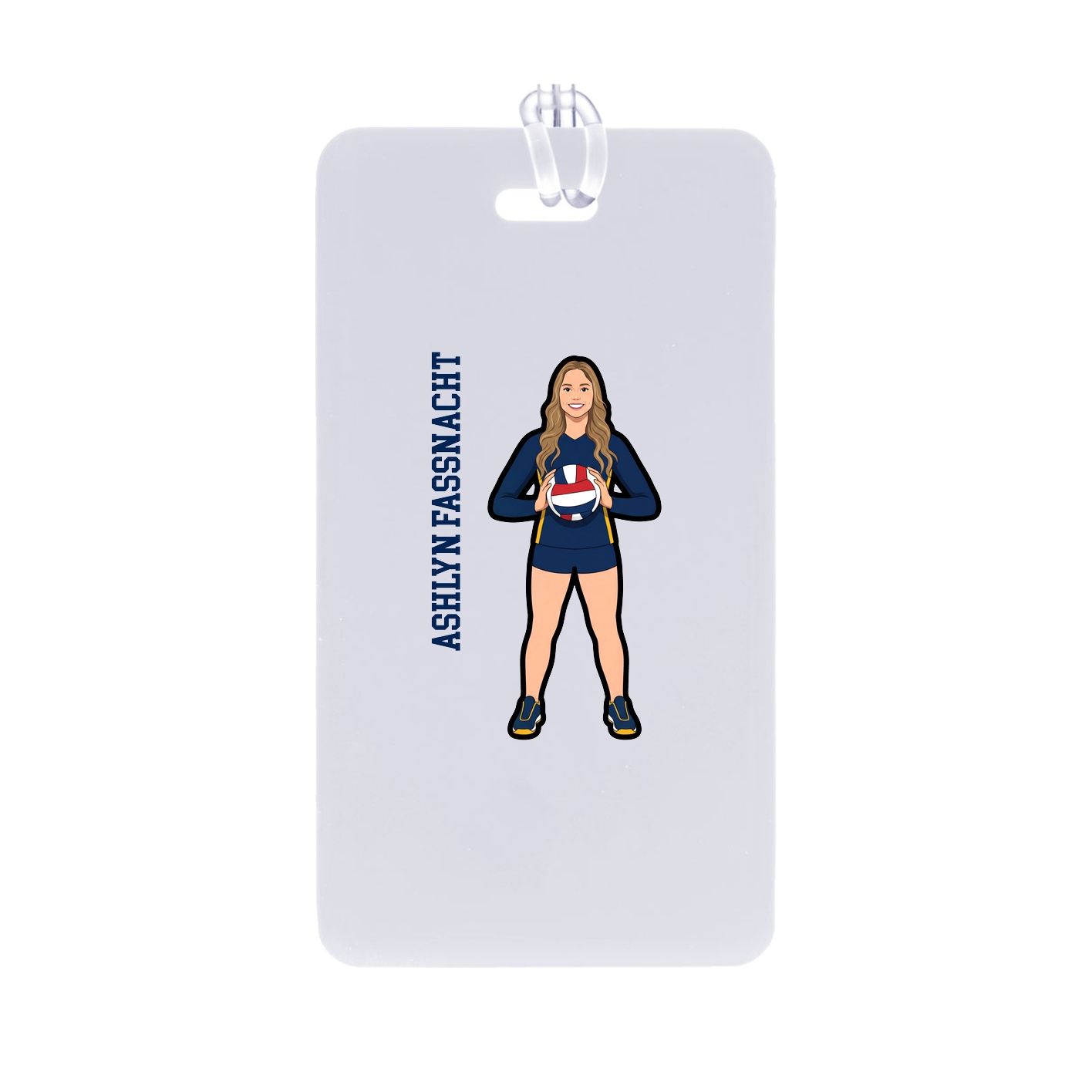 Bag Tag — Name Vertical in Classic