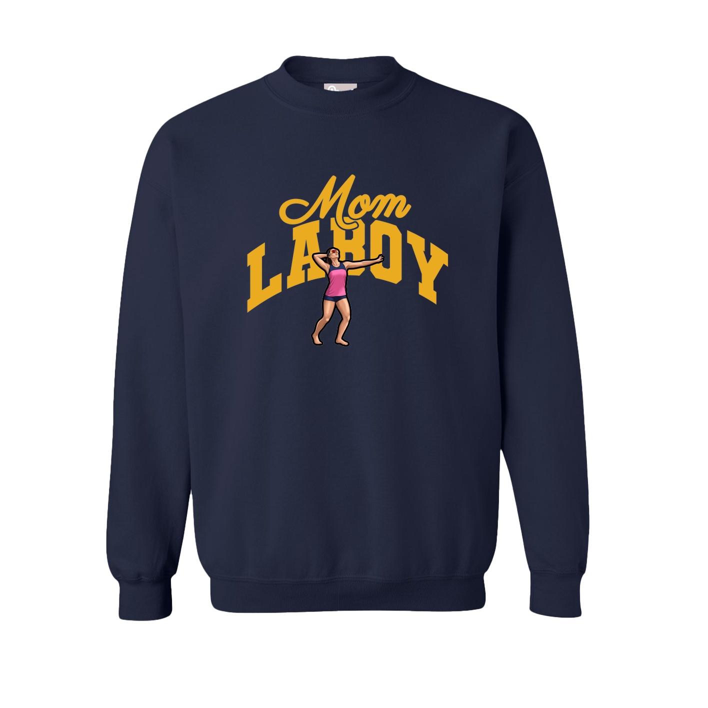 Fleece Crew — Mothers Day Arch in Navy