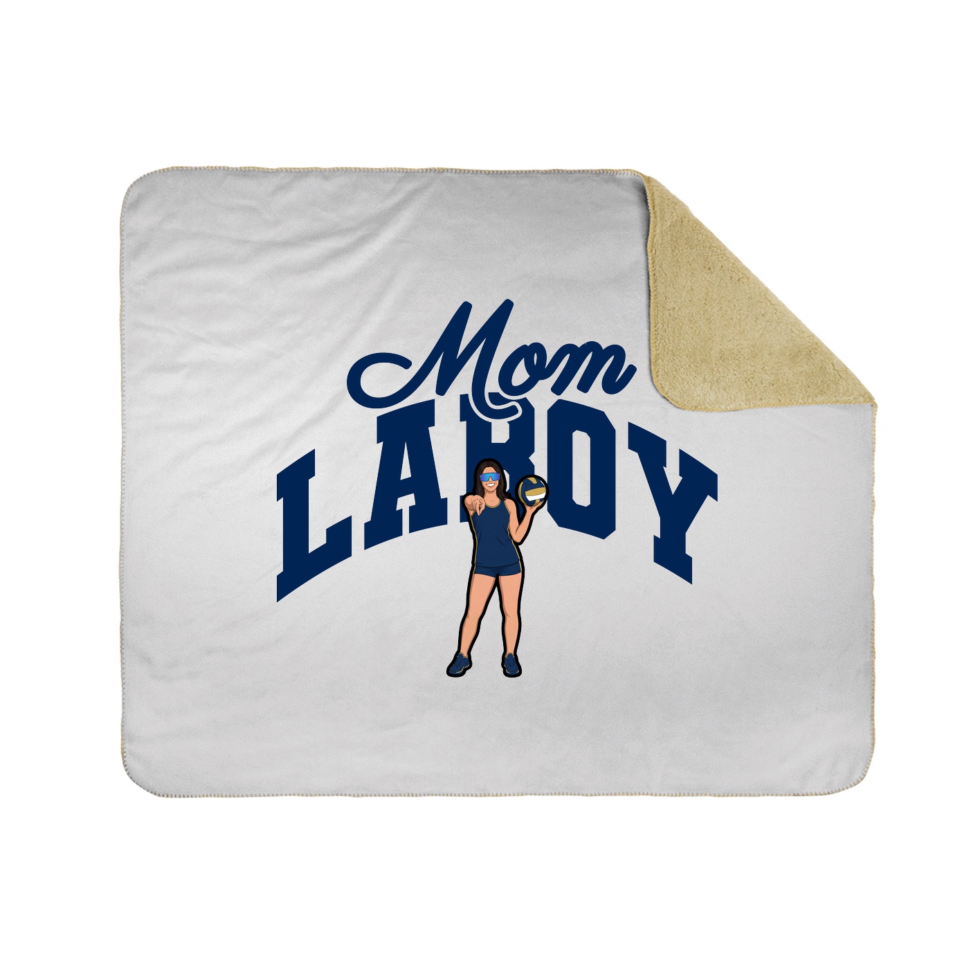 Throw Blanket — Mothers Day Arch in White