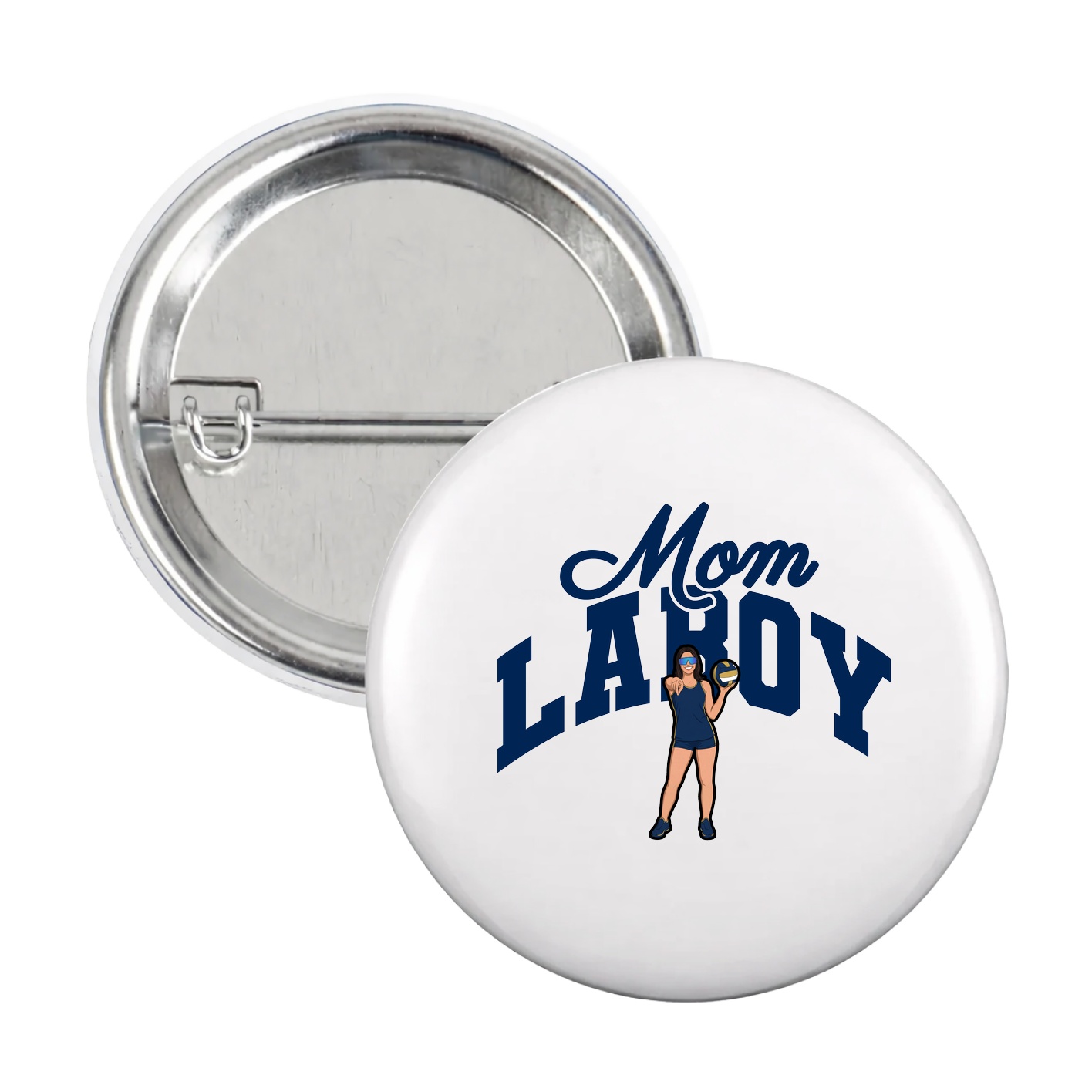 Game Day Button — Mothers Day Arch in White