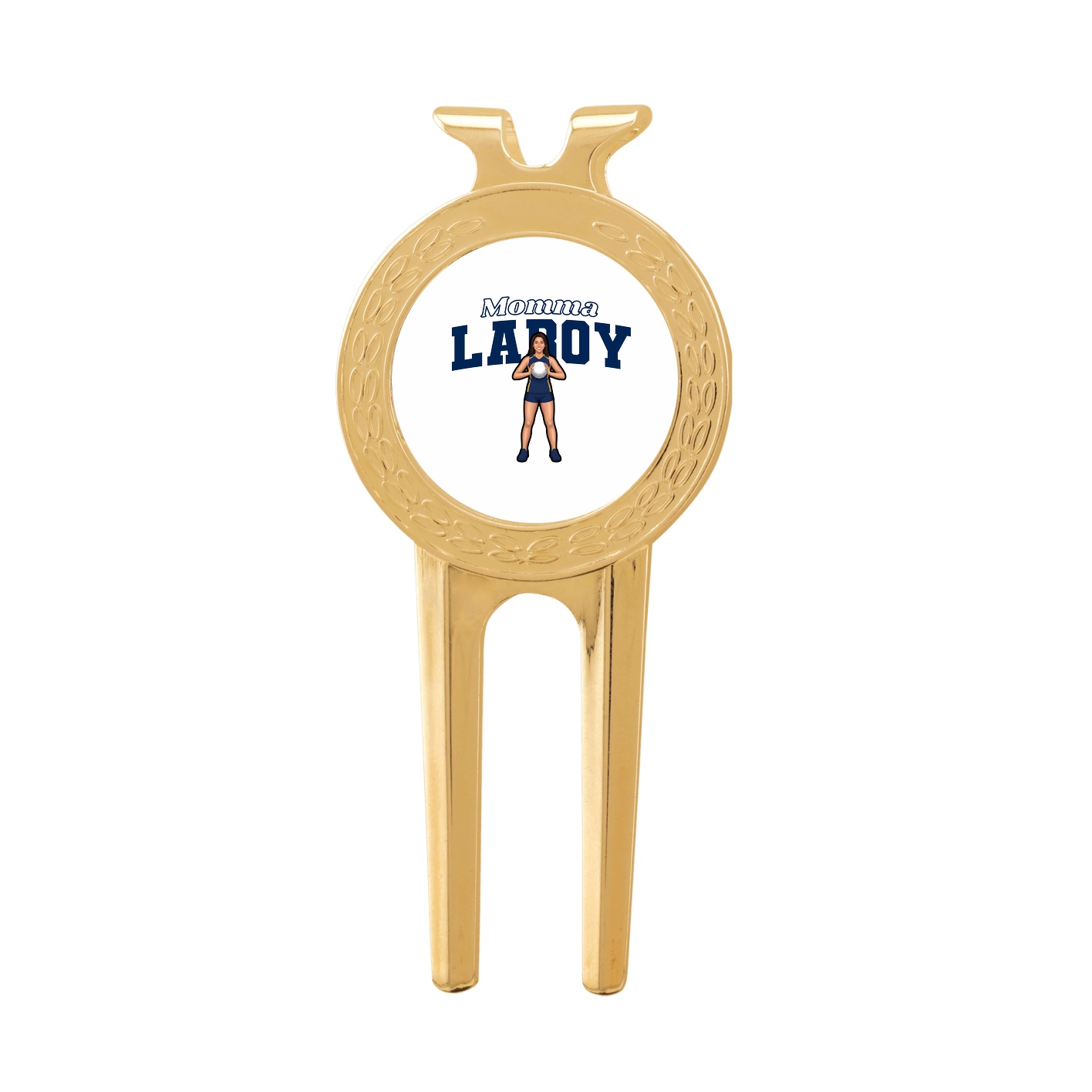 Divot Tool with Ball Marker — Mothers Day Block in Classic