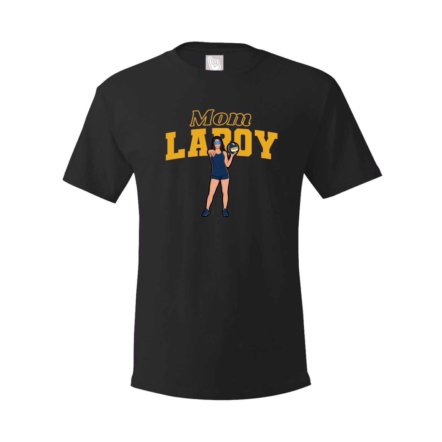 Youth Tee — Mothers Day Block in Black