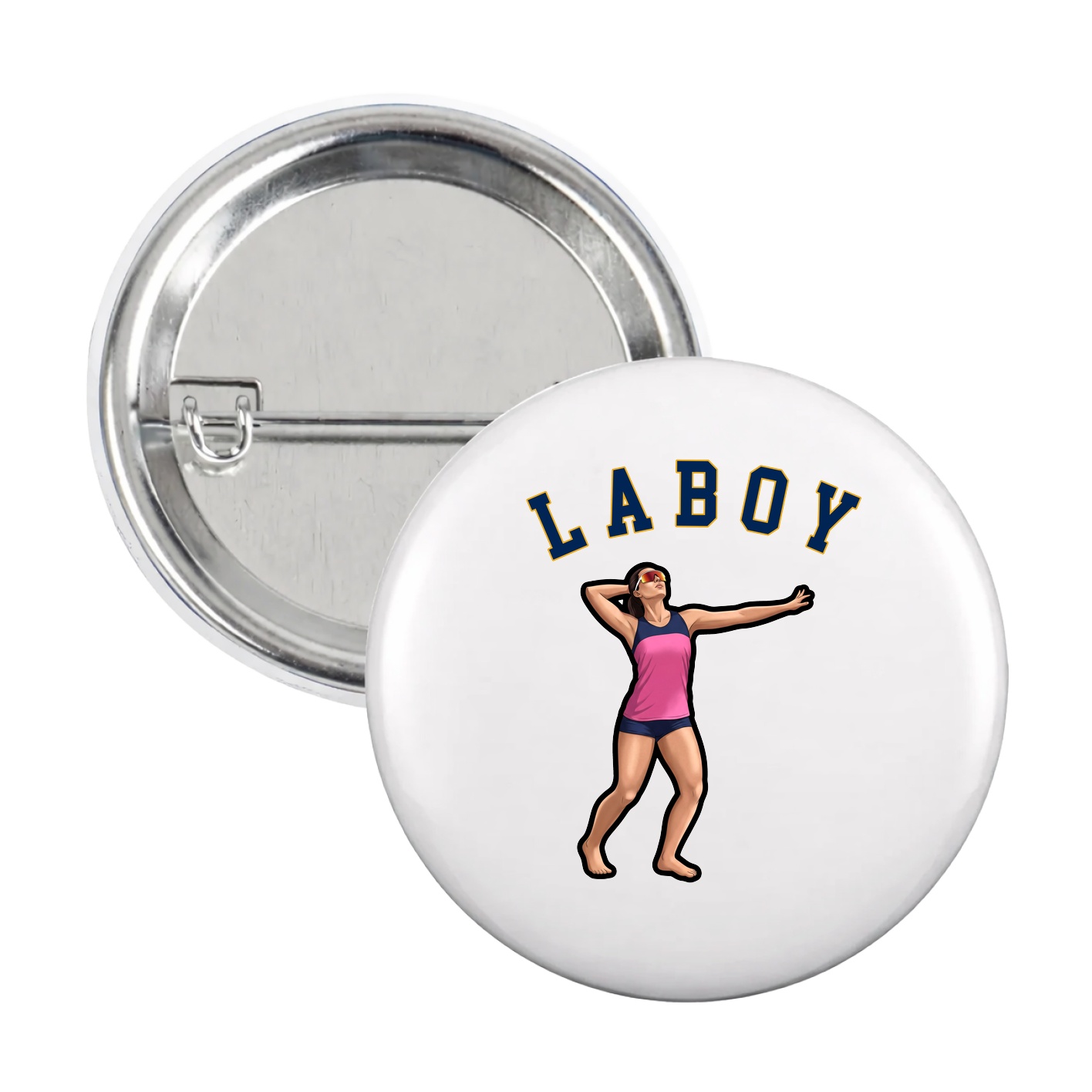 Game Day Button — Shirsey Arch in White