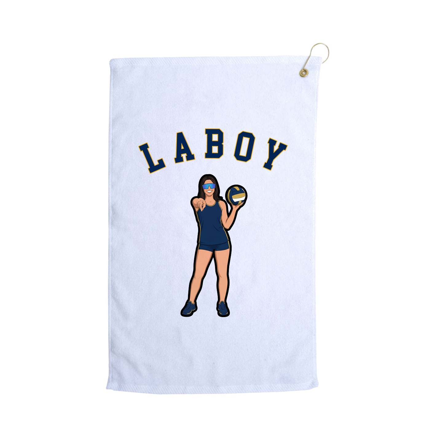 Golf Towel — Shirsey Arch in White