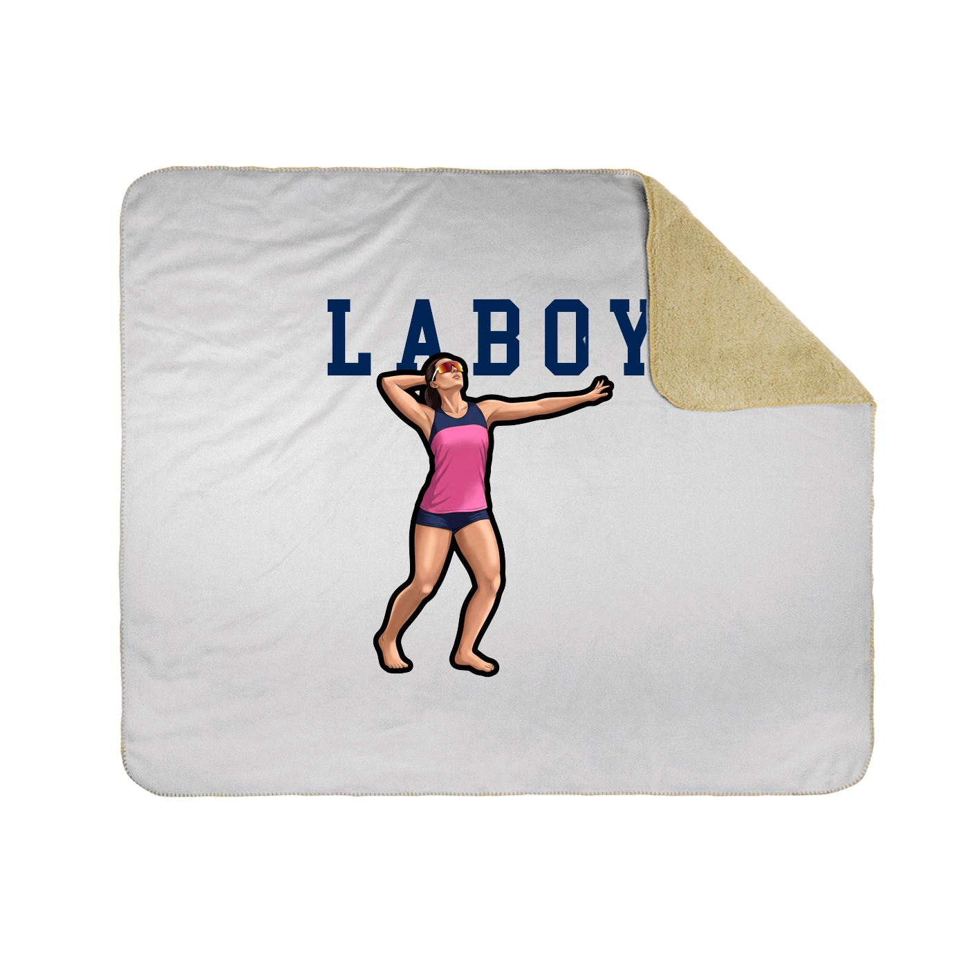Throw Blanket — Shirsey in White