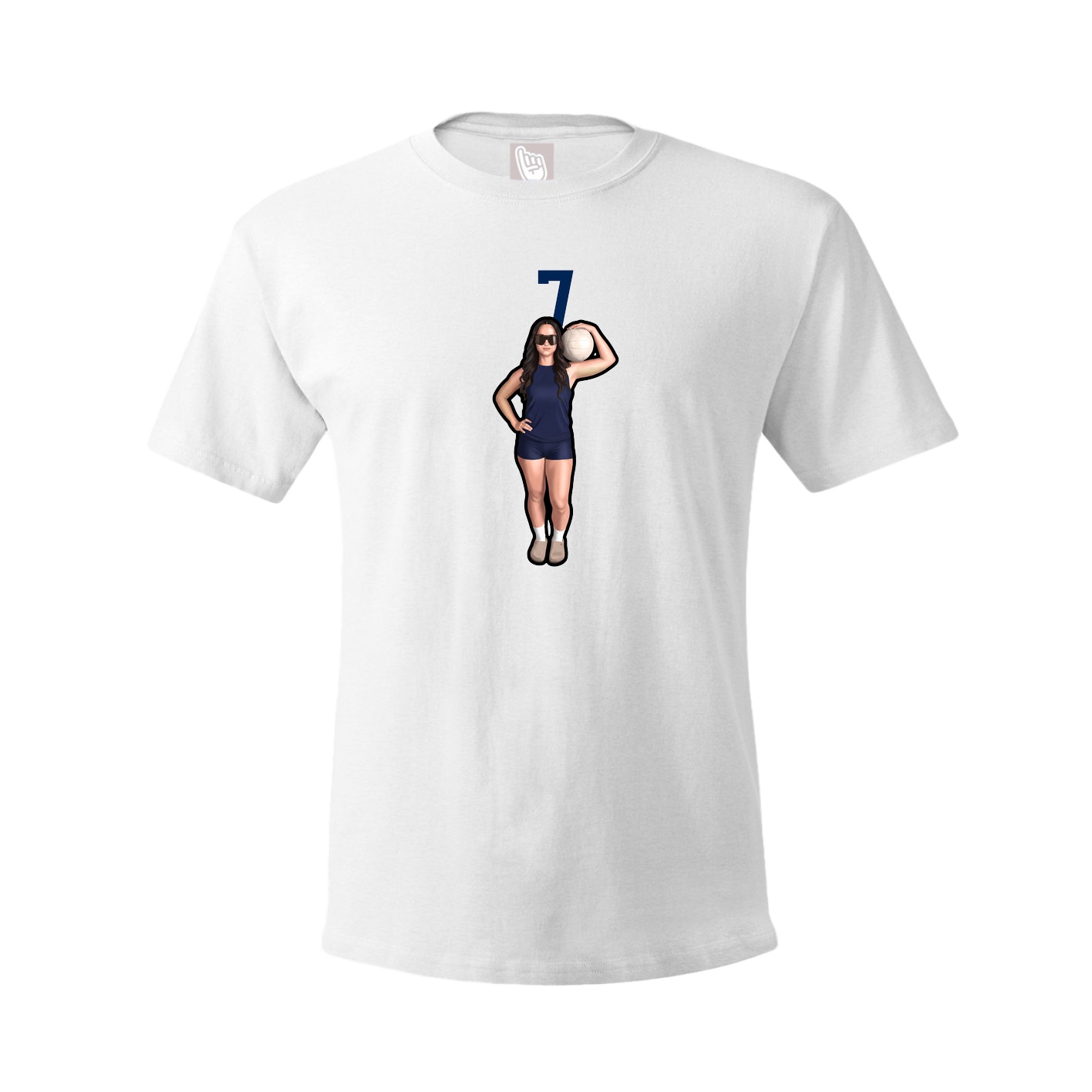 Tee — Number Top in White