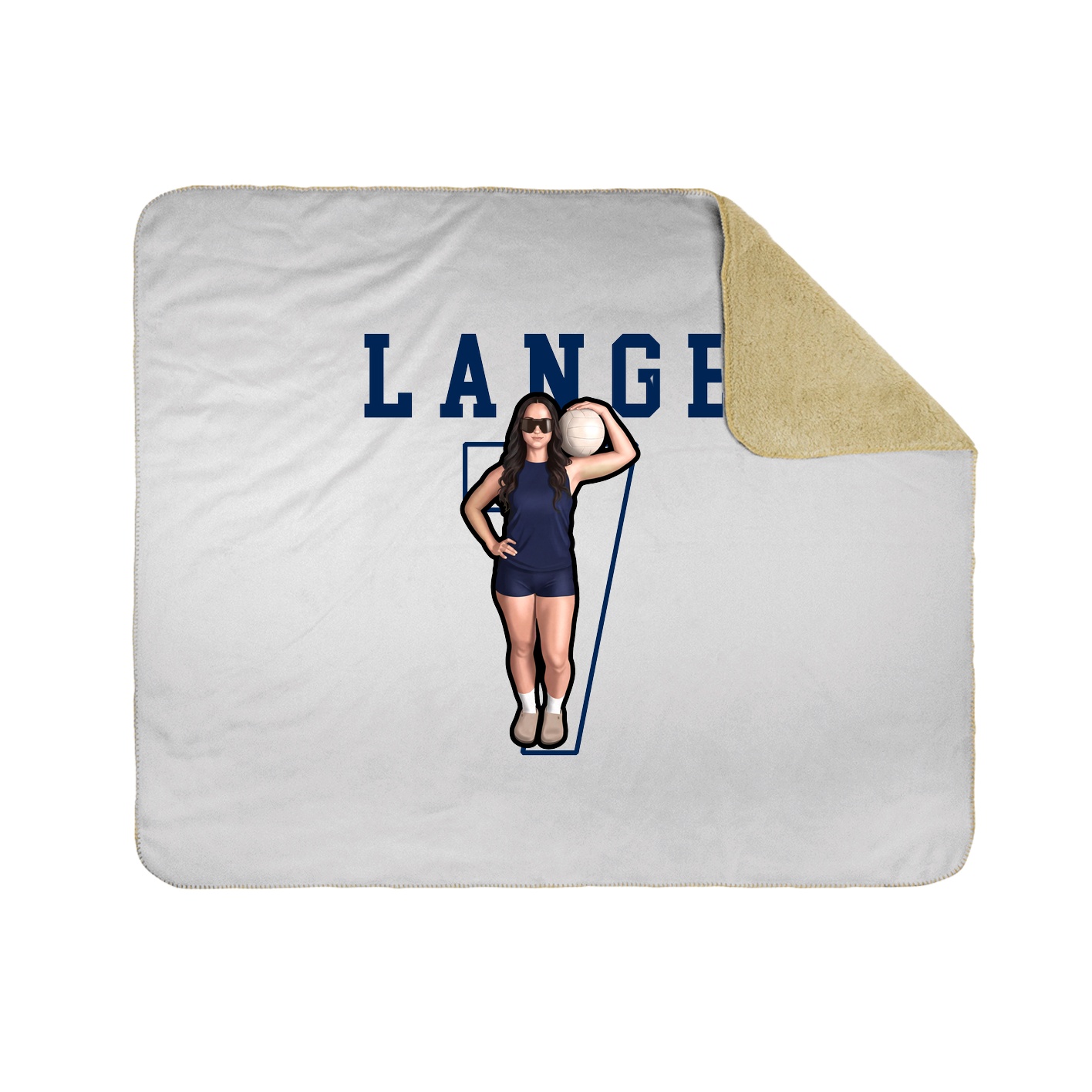 Throw Blanket — Shirsey in White