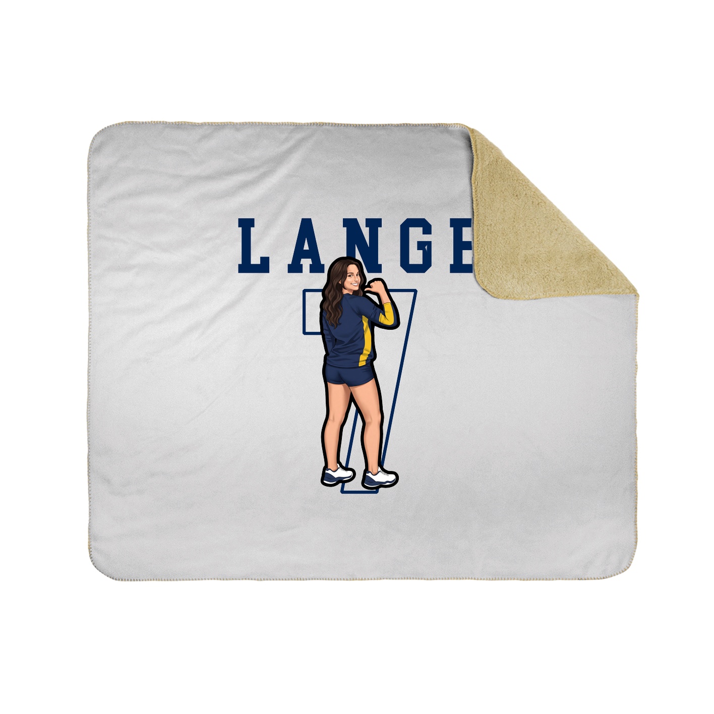 Throw Blanket — Shirsey in White