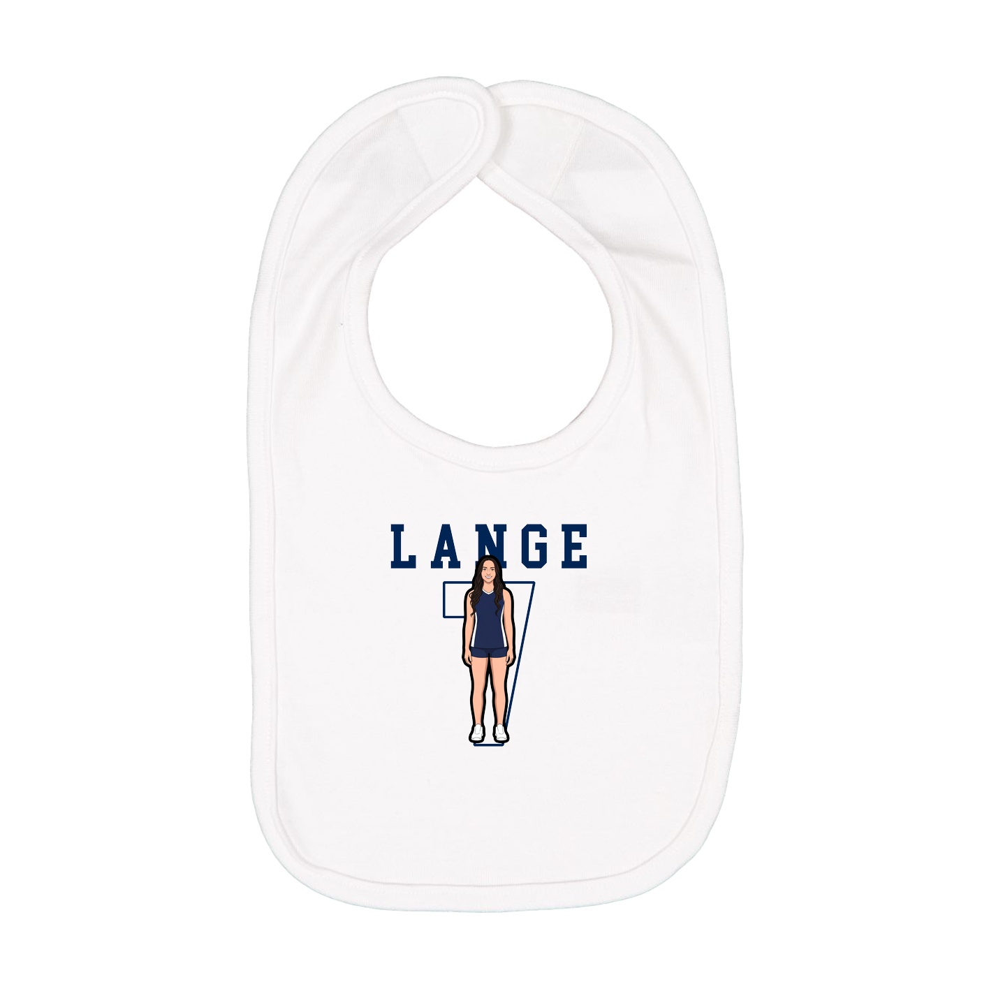 Infant Bib — Shirsey in White