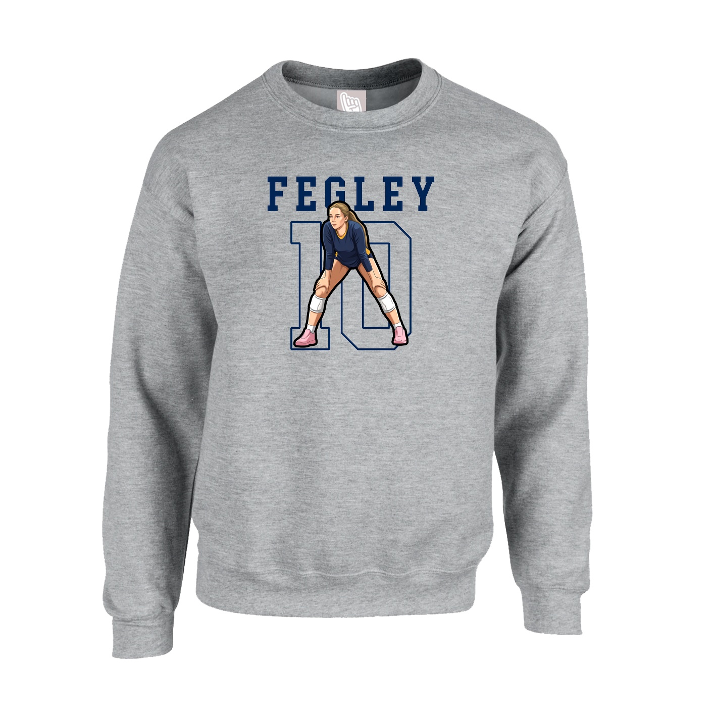 Fleece Crew — Shirsey in Grey