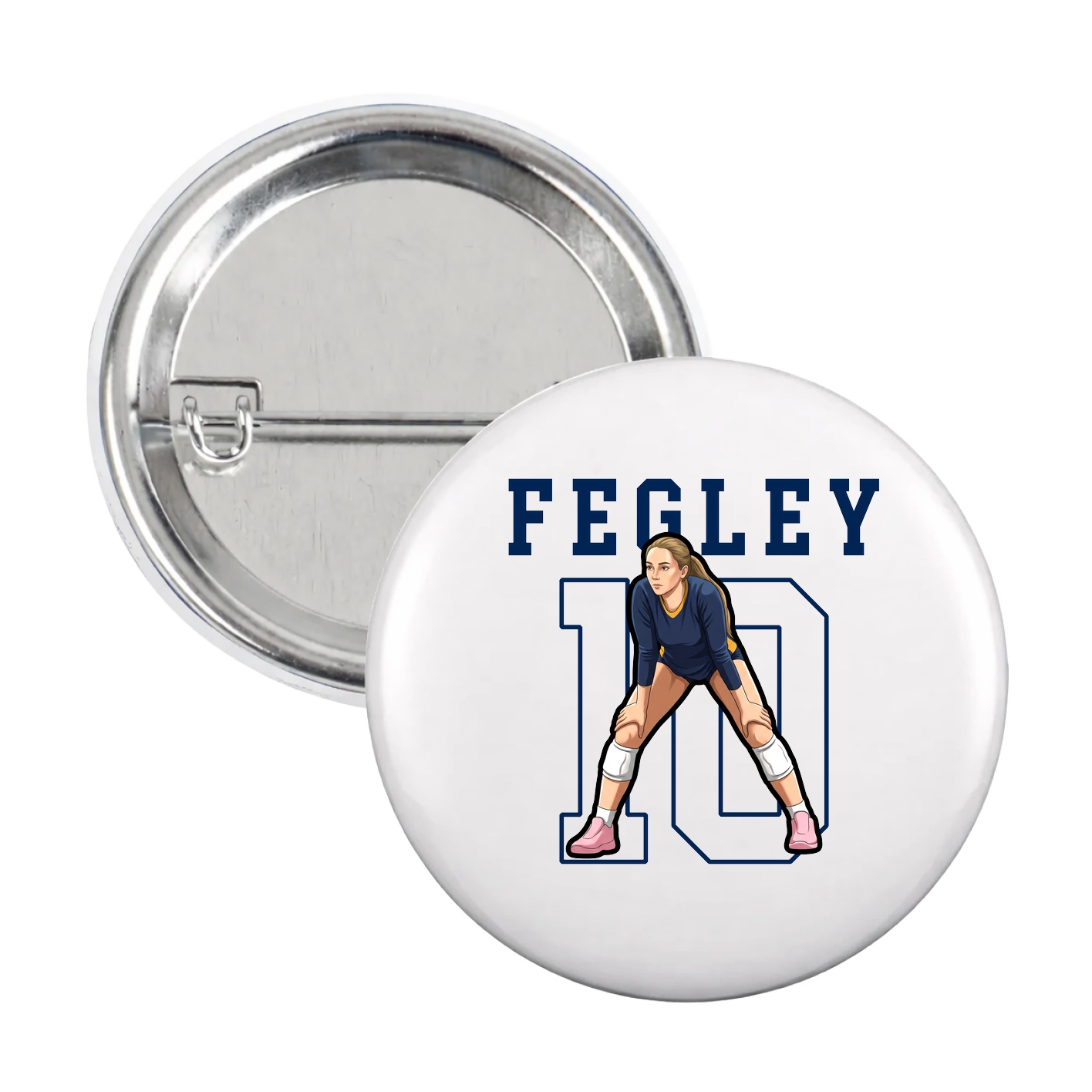 Game Day Button — Shirsey in White