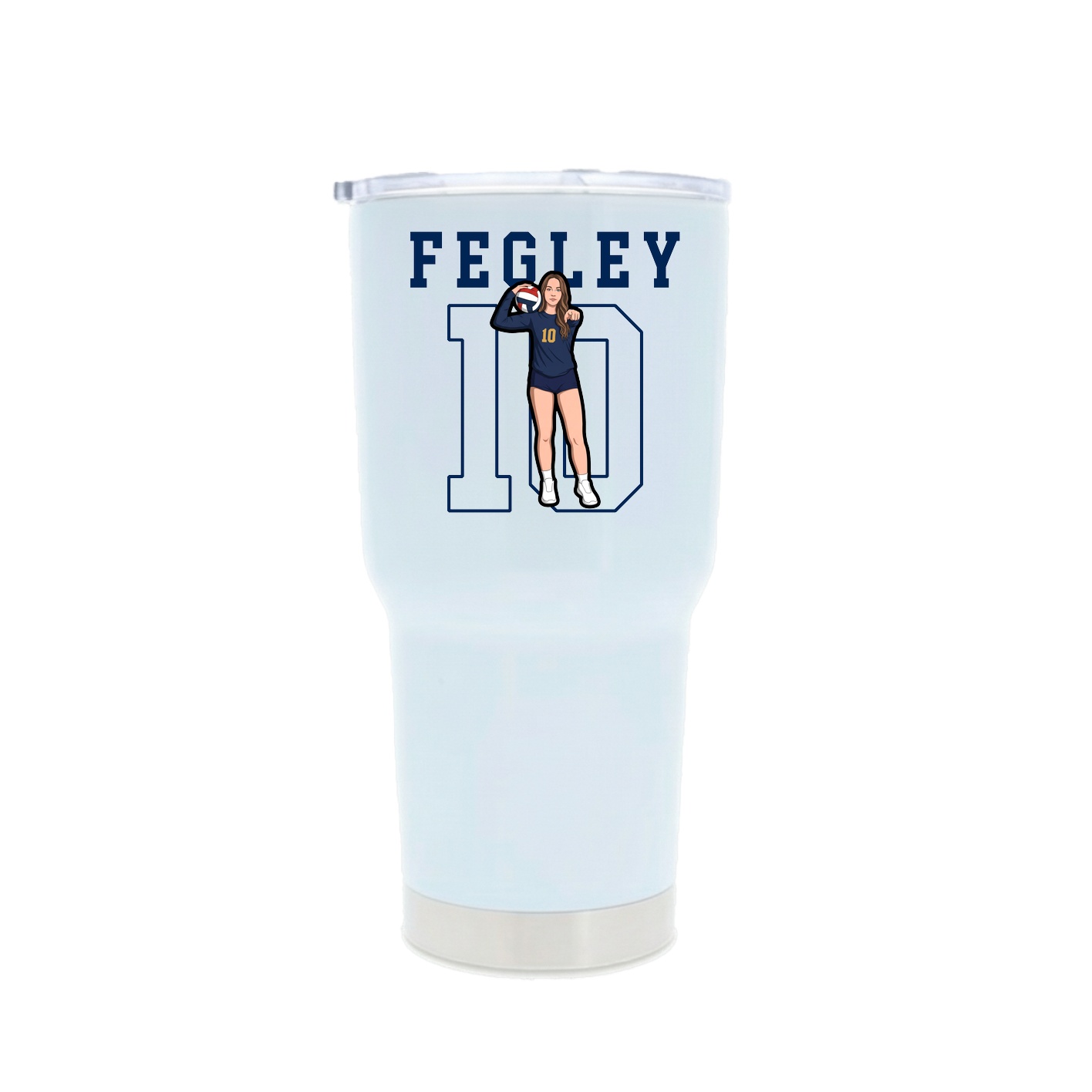 30oz Stainless Steel Tumbler — Shirsey in White