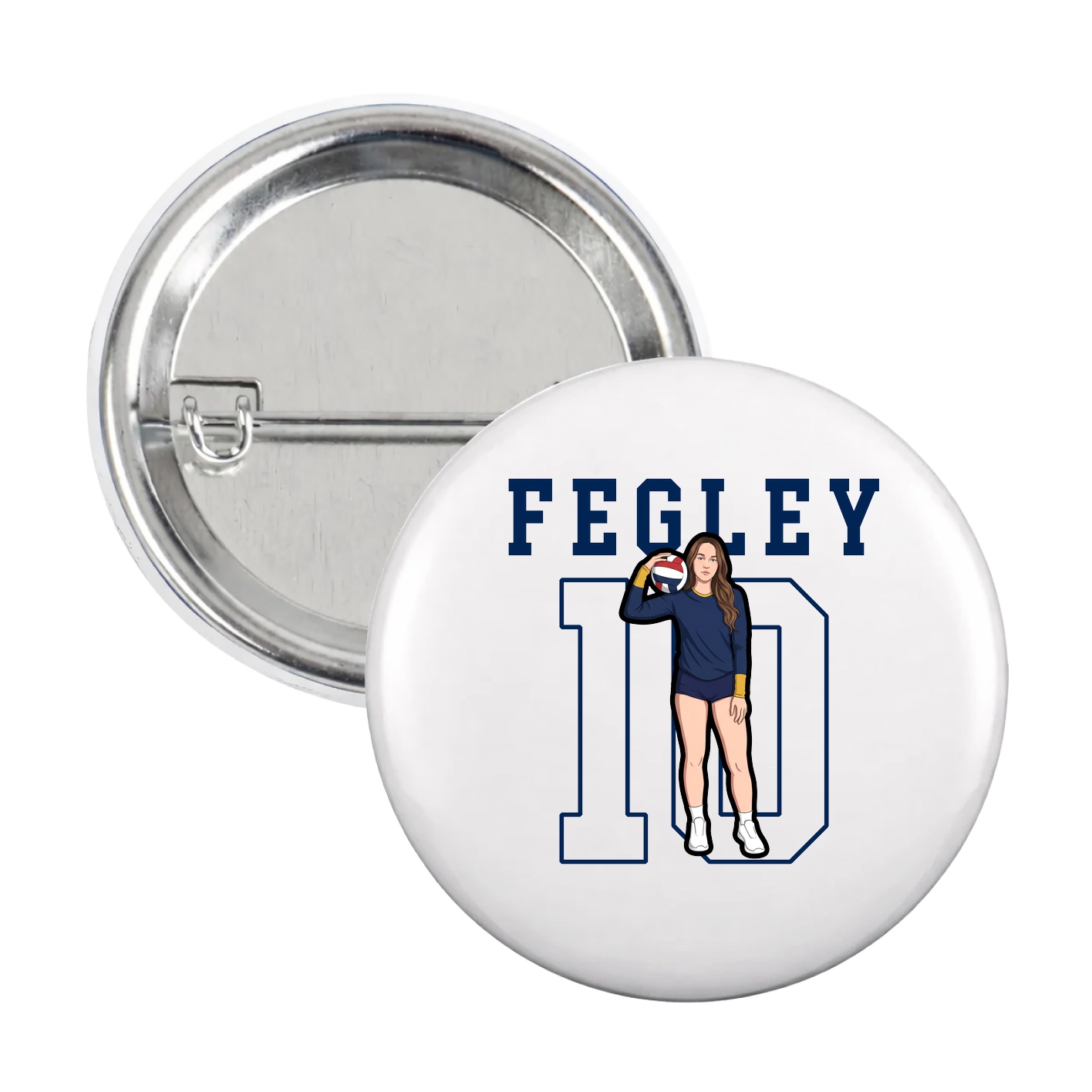 Game Day Button — Shirsey in White