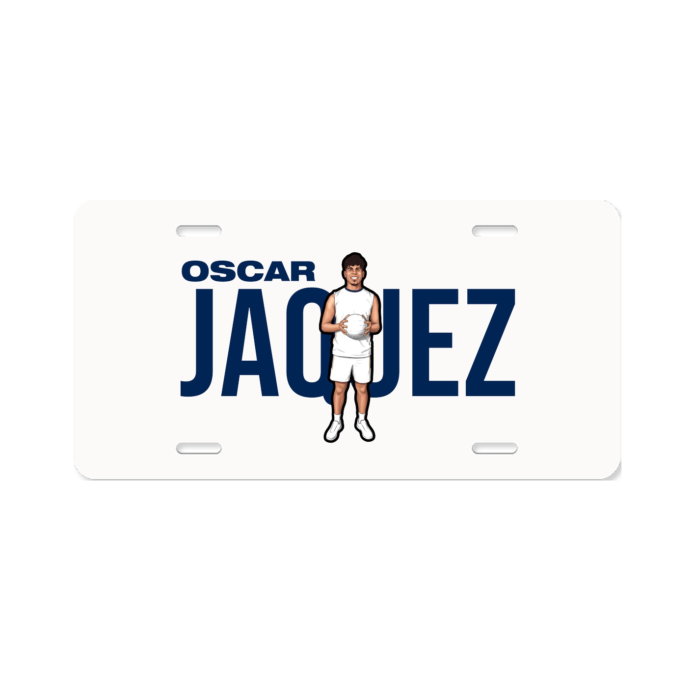 License Plate — Player Name in Classic