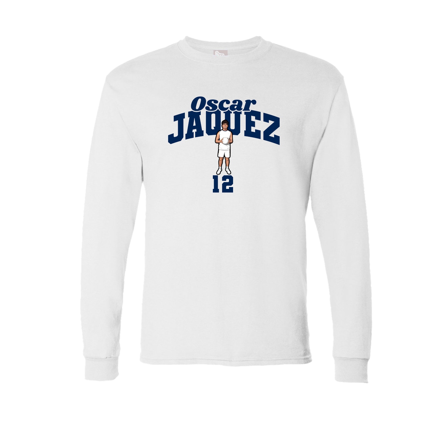 Long Sleeve Tee — Signature Arch in White