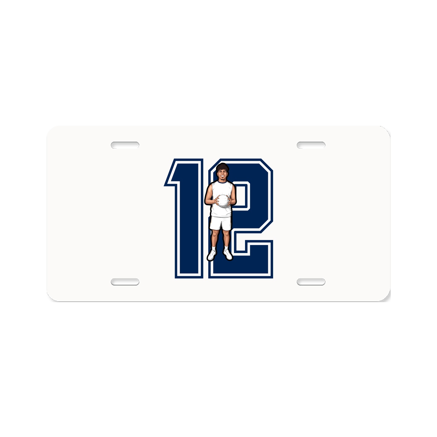 License Plate — Number in Classic