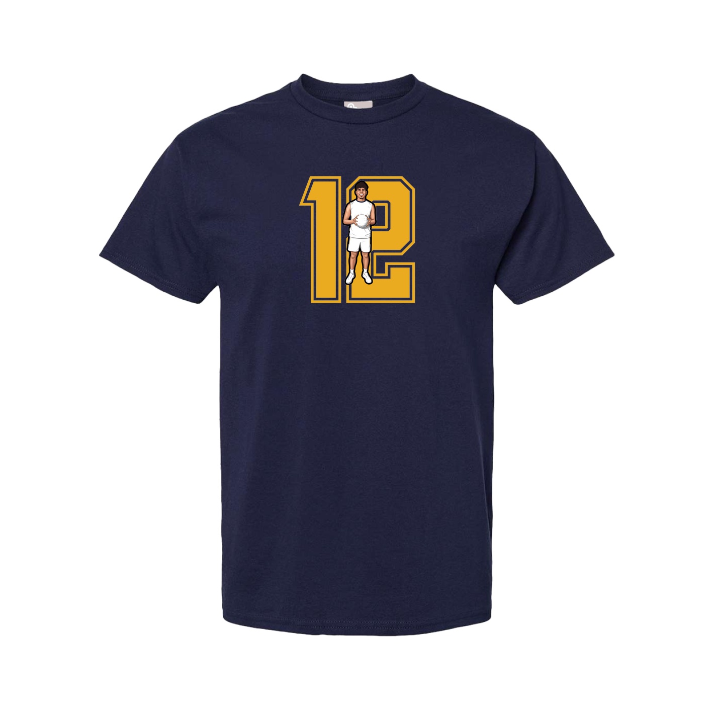Tee — Number in Navy