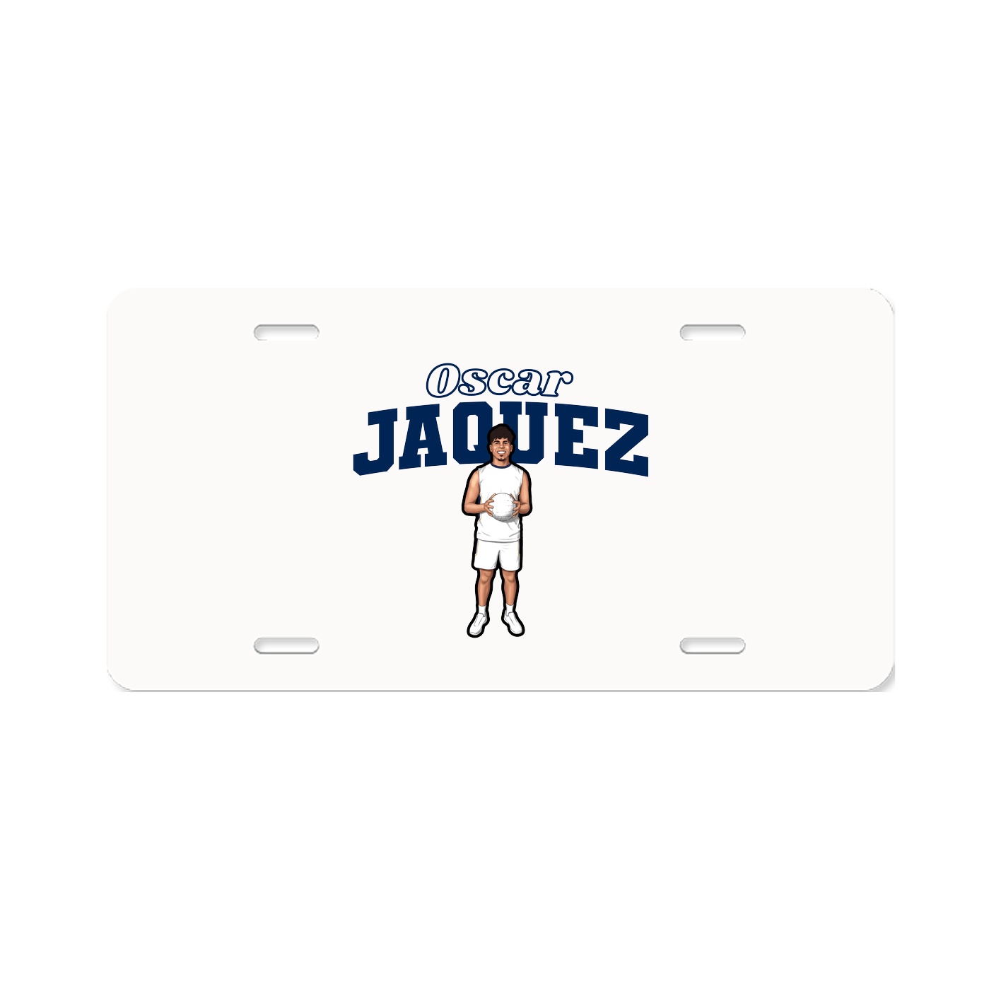 License Plate — Name Arch in Classic