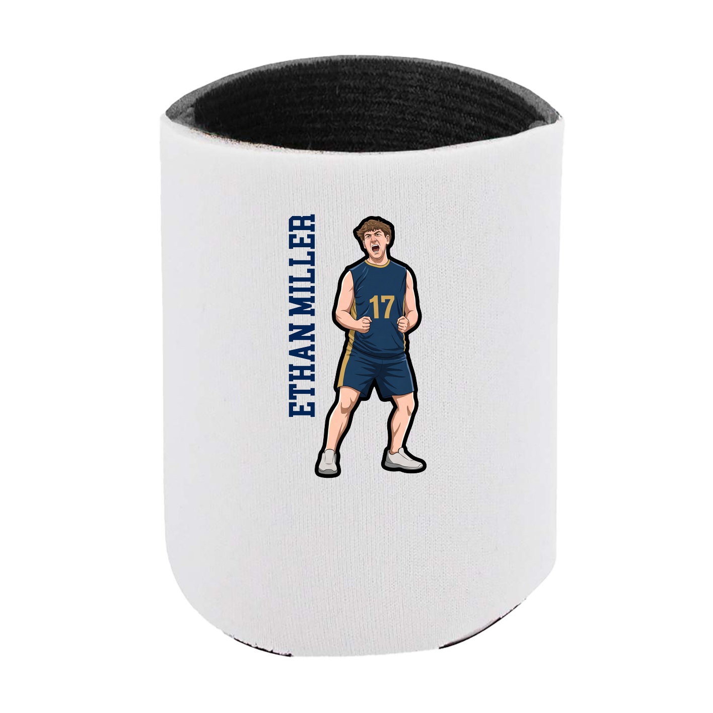 Can Holder — Name Vertical in White