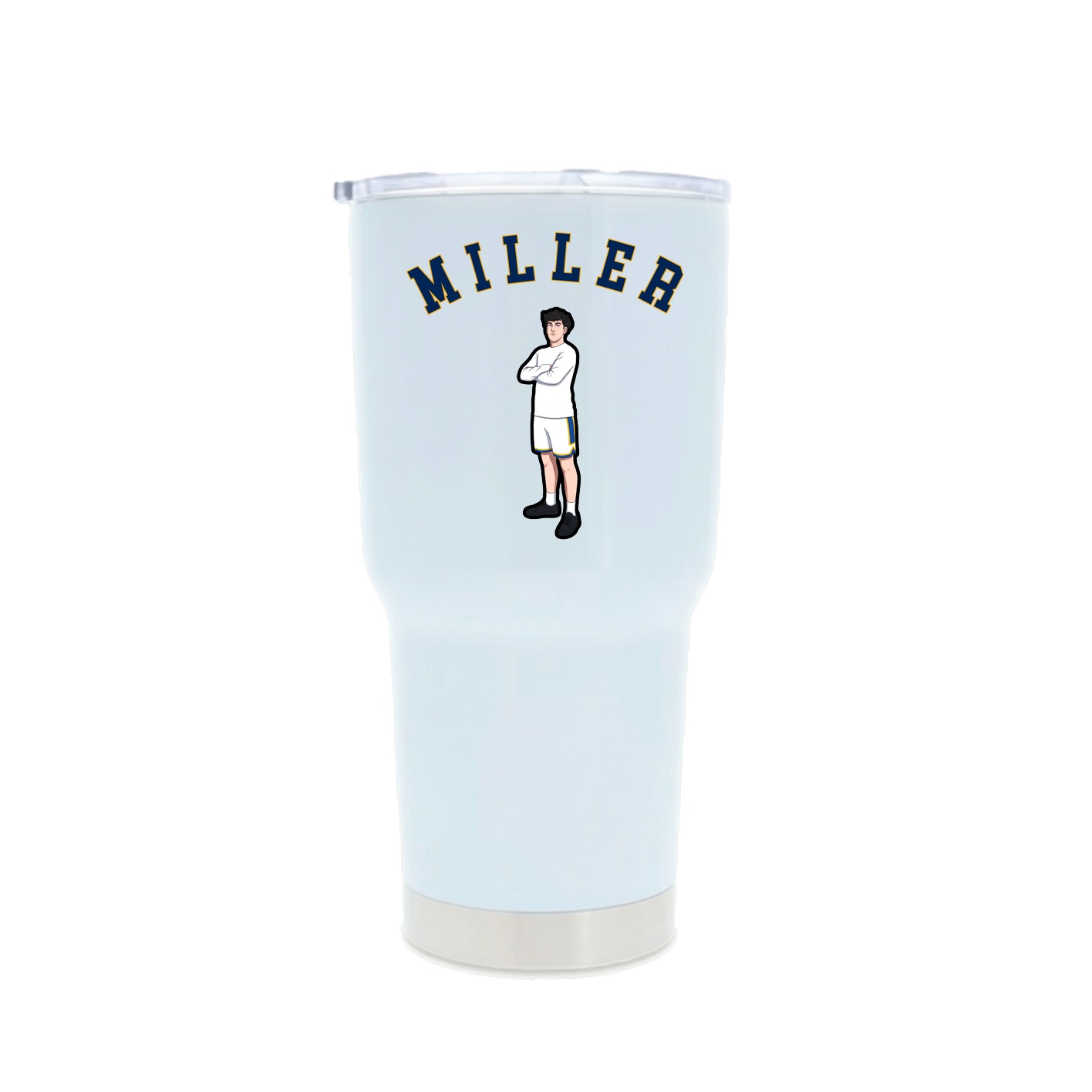 30oz Stainless Steel Tumbler — Shirsey Arch in White