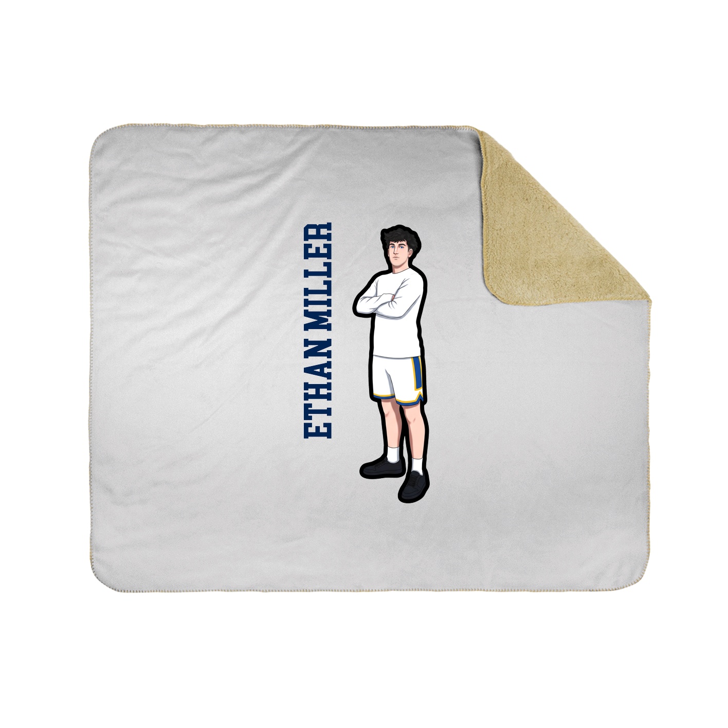 50x60 Sherpa Lined Throw Blanket