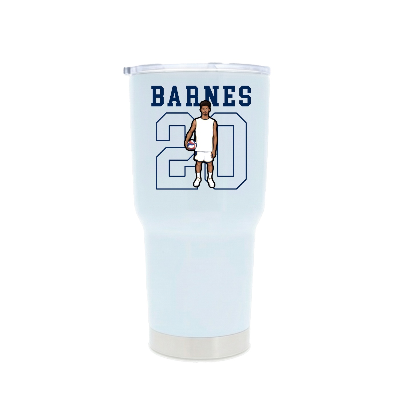 30oz Stainless Steel Tumbler — Shirsey in White