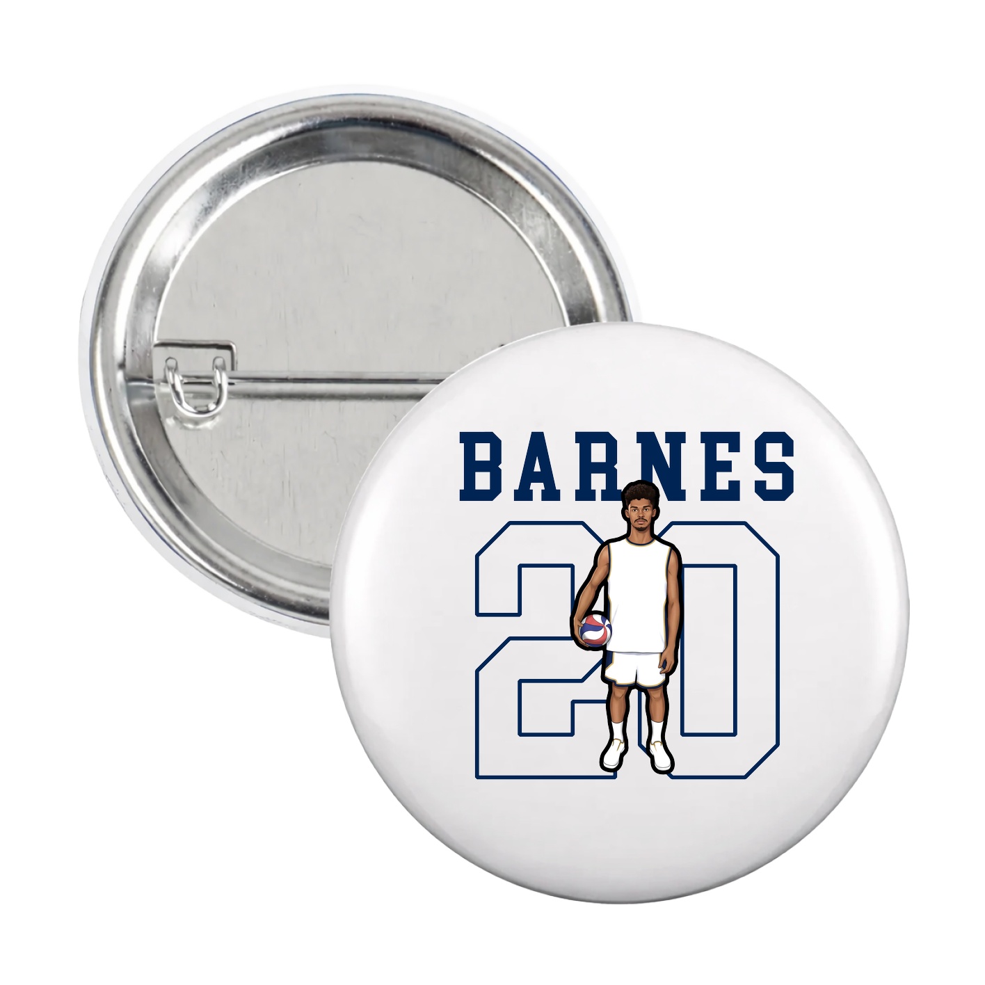 Game Day Button — Shirsey in White