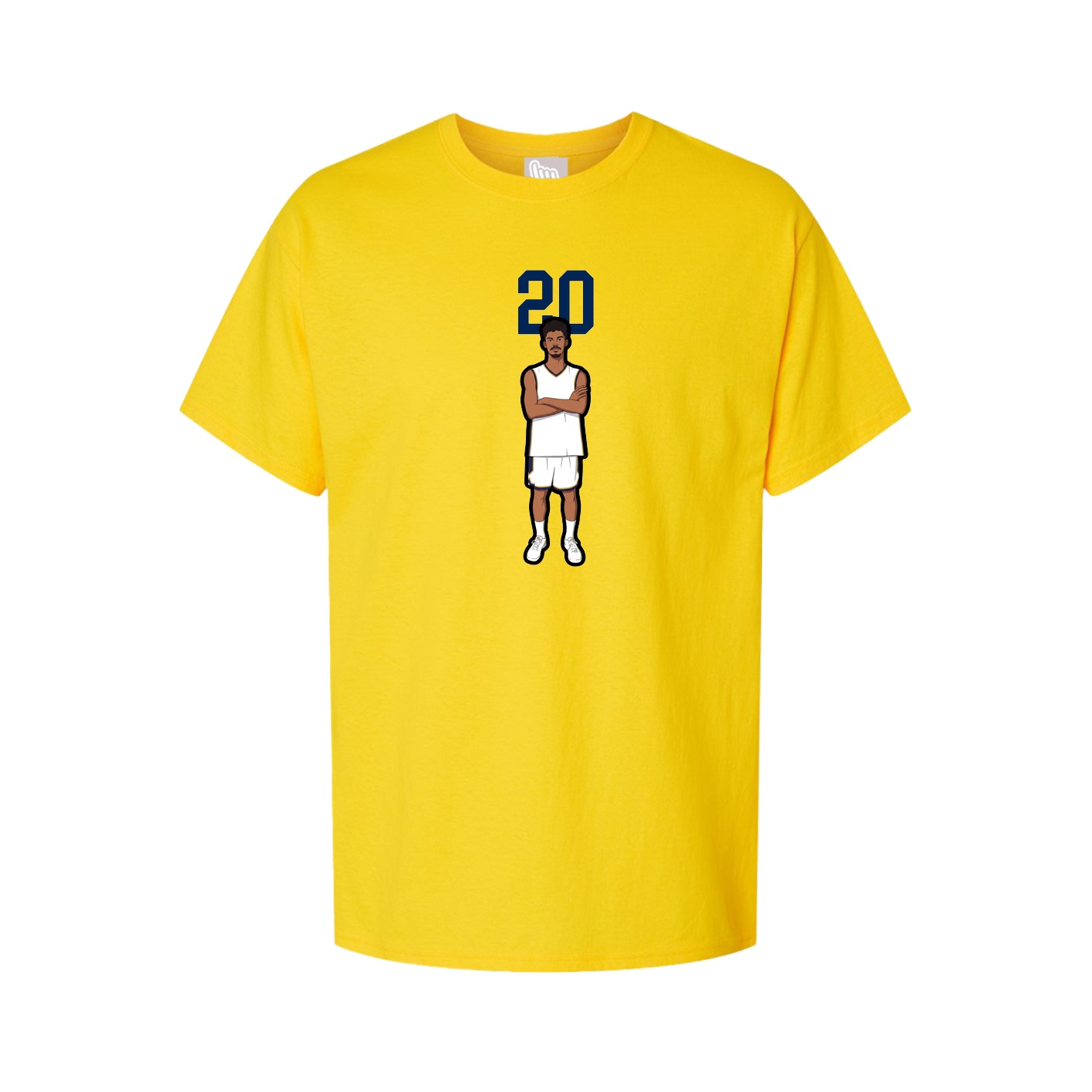 Youth Tee — Number Top in Gold