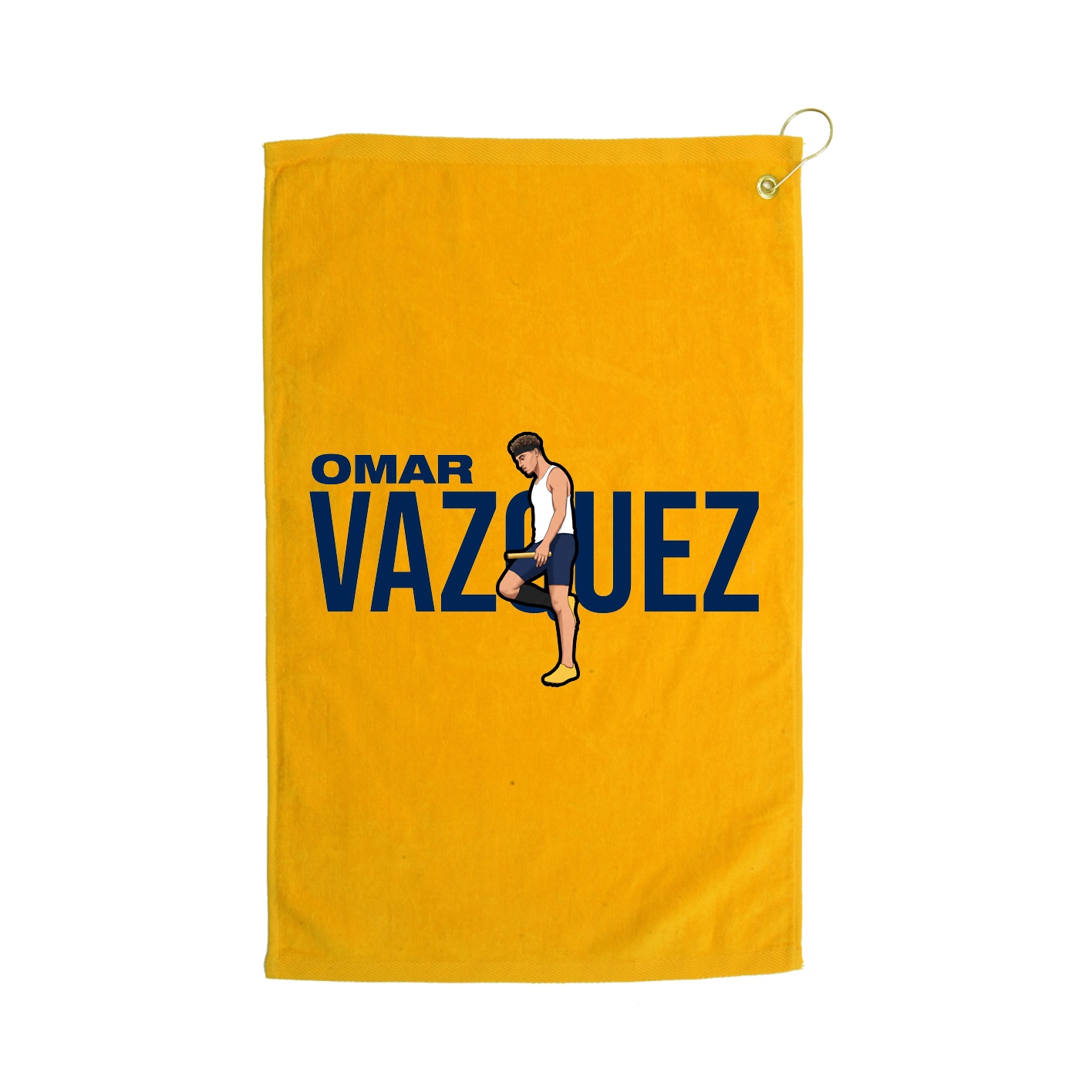 Golf Towel — Player Name in Gold