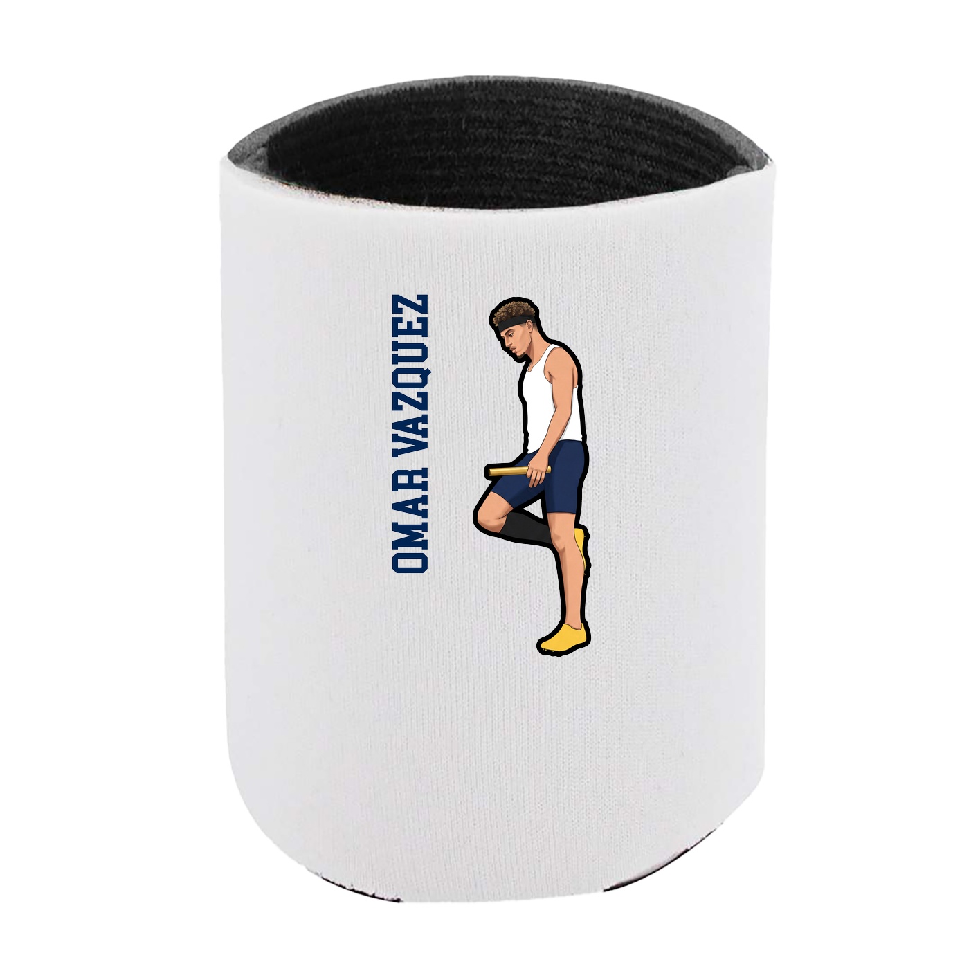 Can Holder — Name Vertical in White