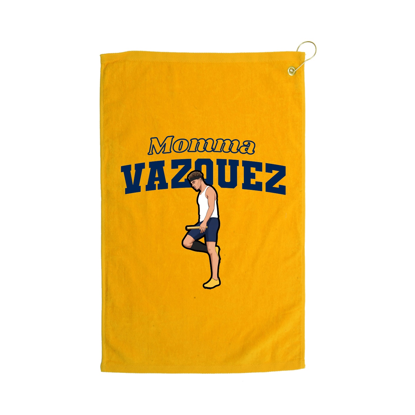 Golf Towel — Mothers Day Block in Gold