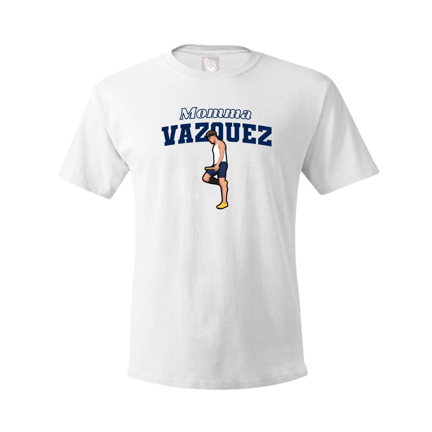 Youth Tee — Mothers Day Block in White