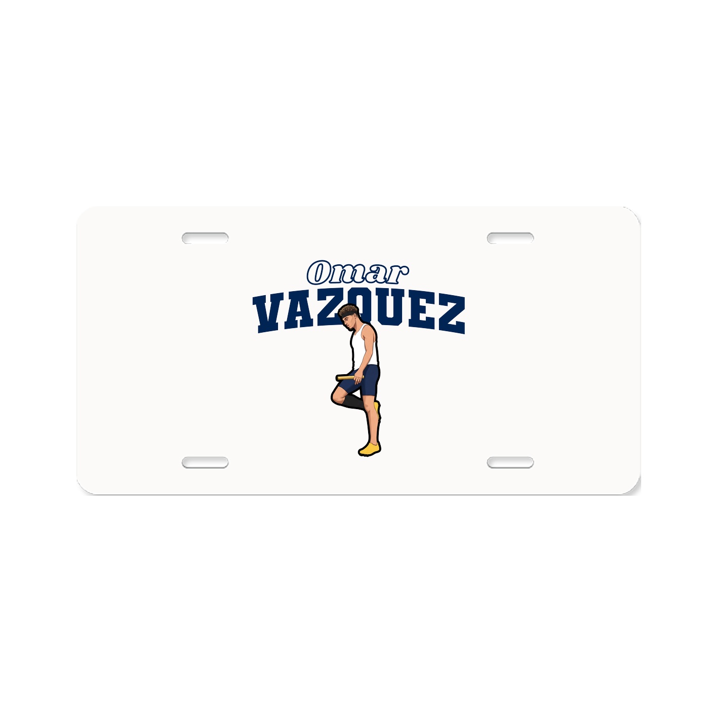License Plate — Name Arch in Classic
